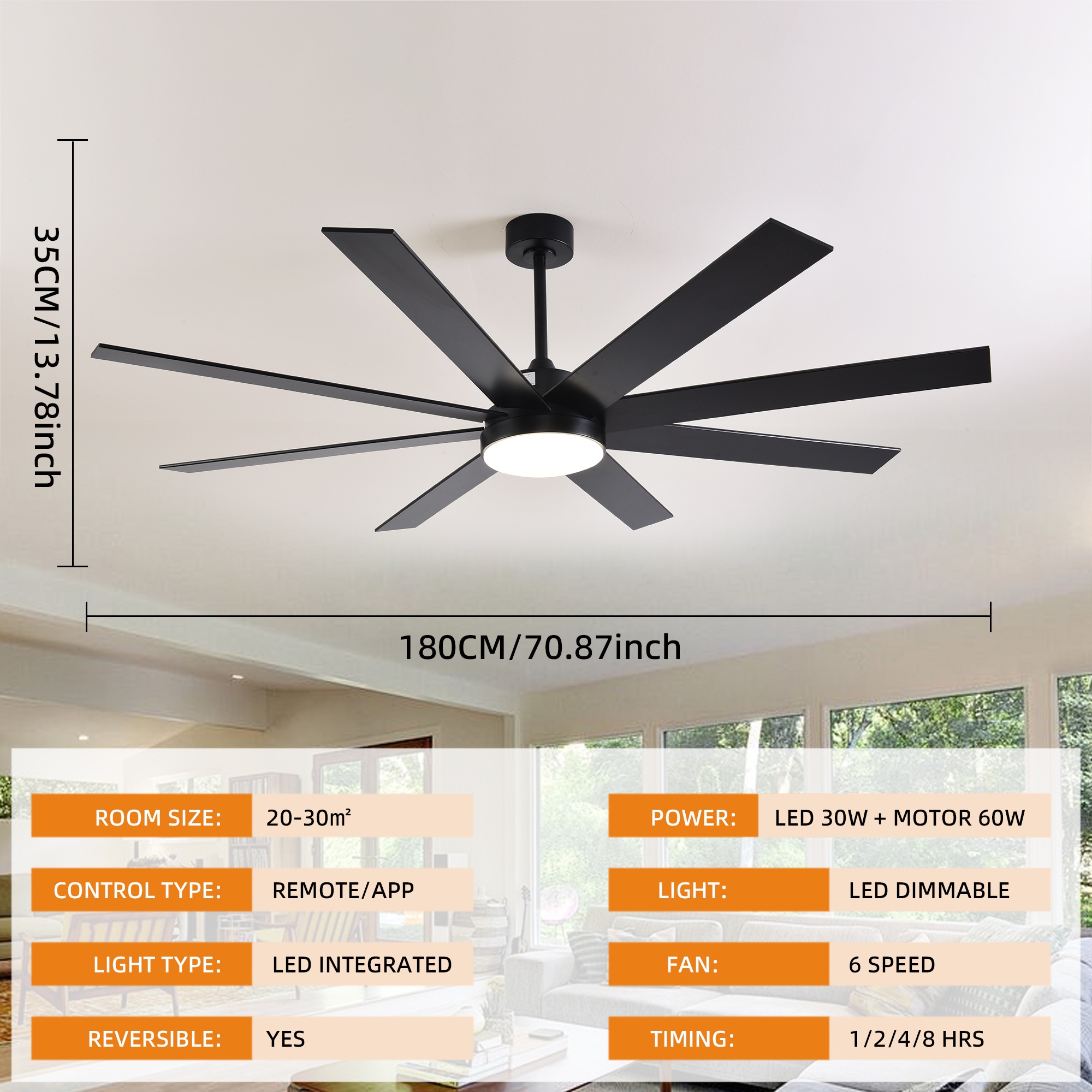BABOOM BOM-207GORWMH Ceiling-Fans - View #4