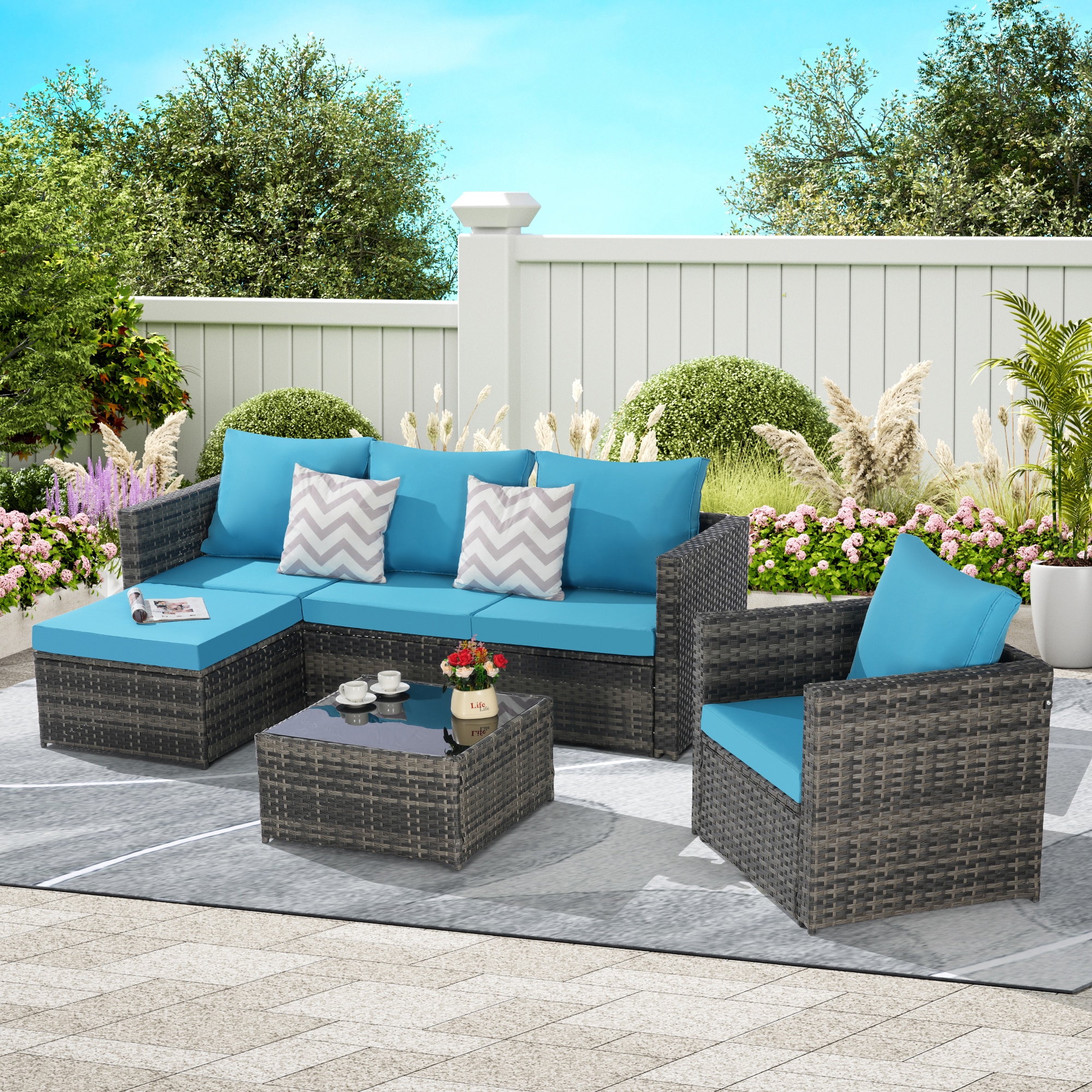 SINOFURN SYB670029BL Patio-Conversation-Sets - View #2