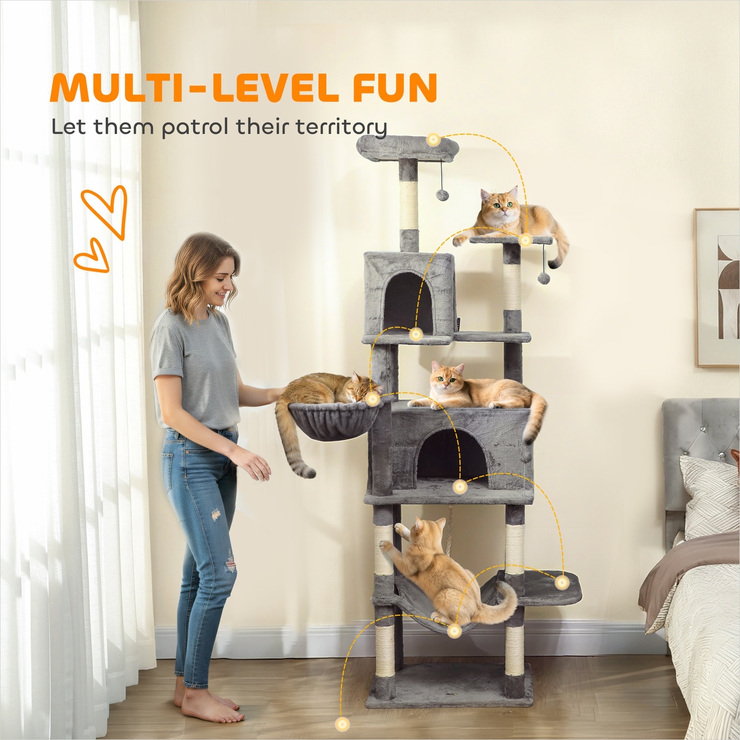 sunjurt 7LKNYXPN12LM Cat-Litter-Box - View #6