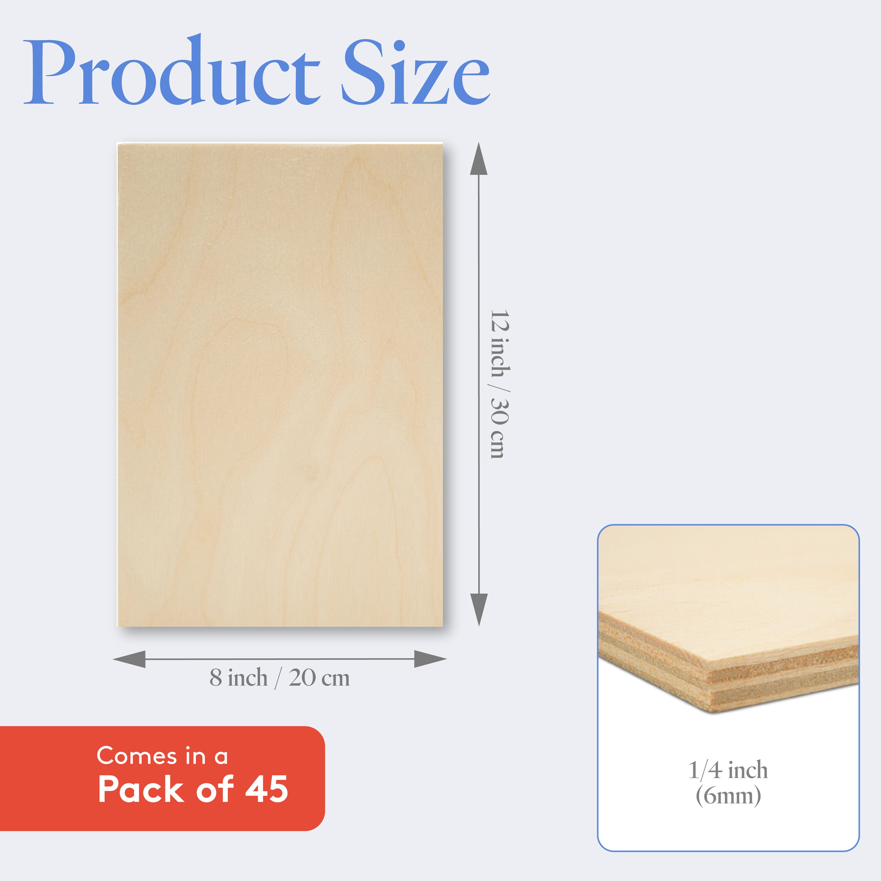 Woodpeckers Crafts MF-PLY-12-8-14-P45 Llc-Plywood - View #2