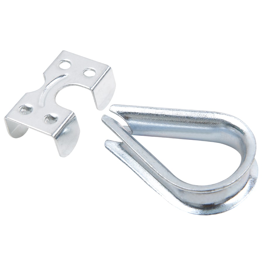 Blue Hawk Zinc Plated Rope Clamp Set 1/4-3/8in 2ct 