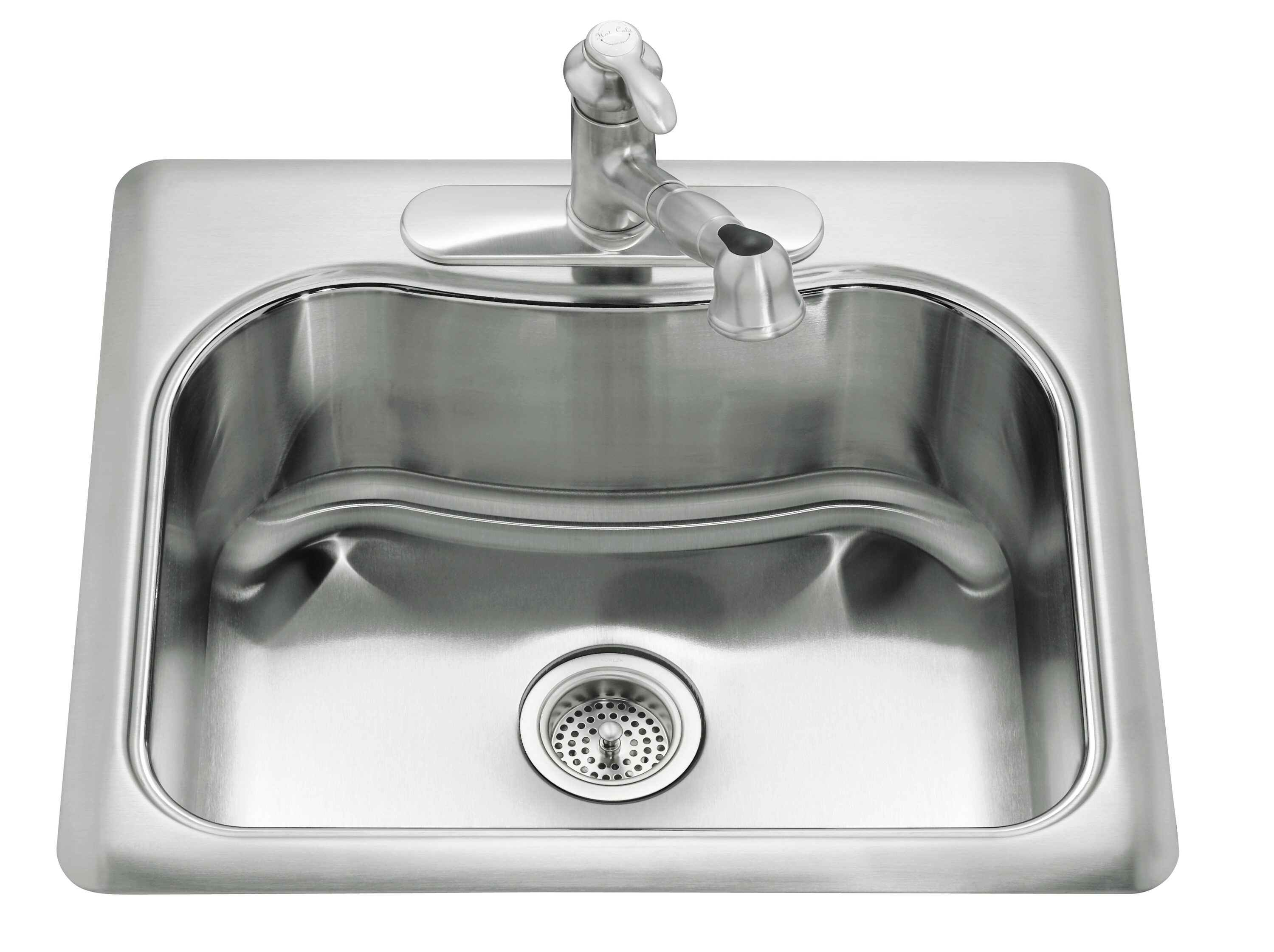 Kohler Staccato Drop In 25 In X 22 In Stainless Steel Single Bowl 1