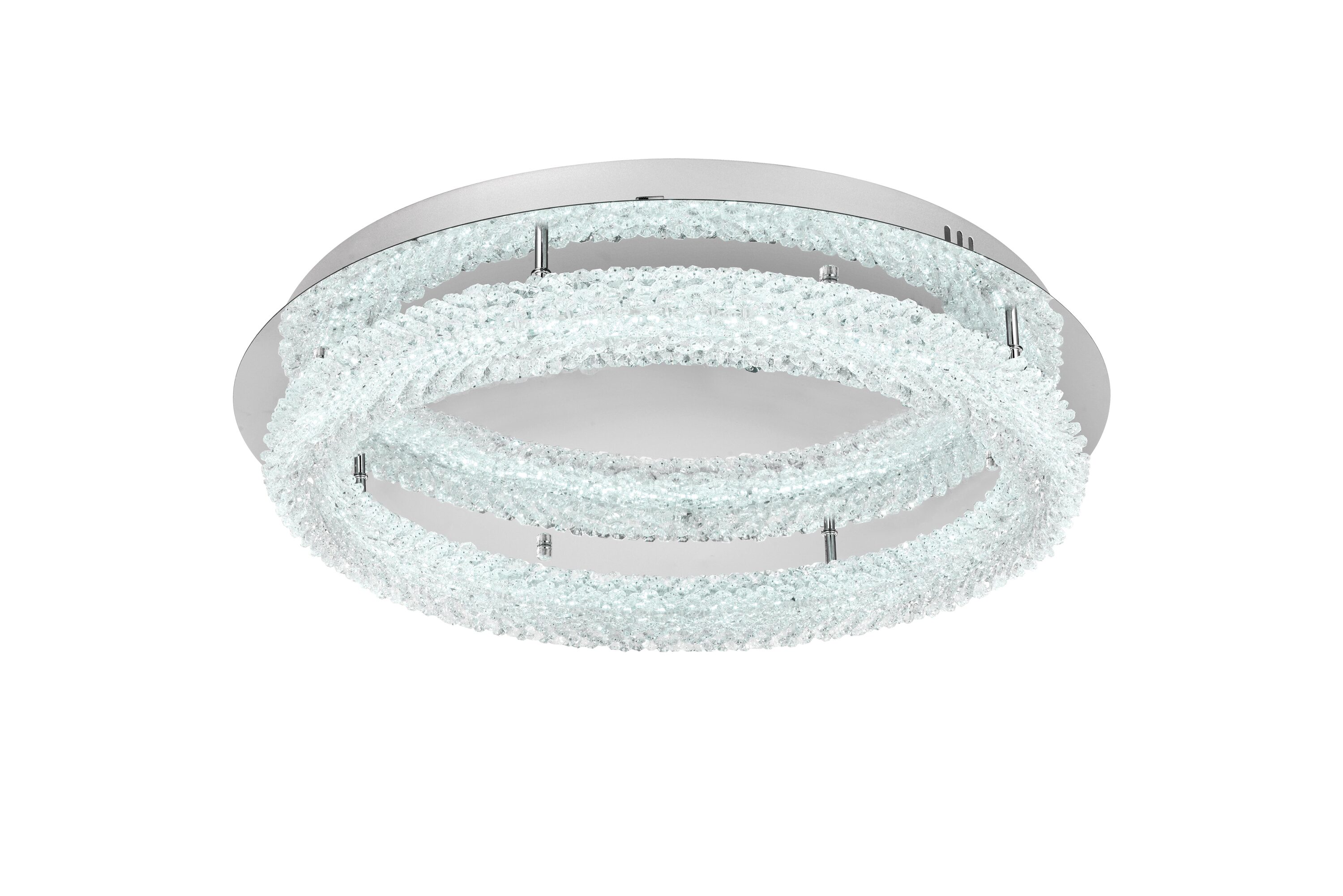 Bowen 26'' Chrome Crystal LED Flush Mount Light