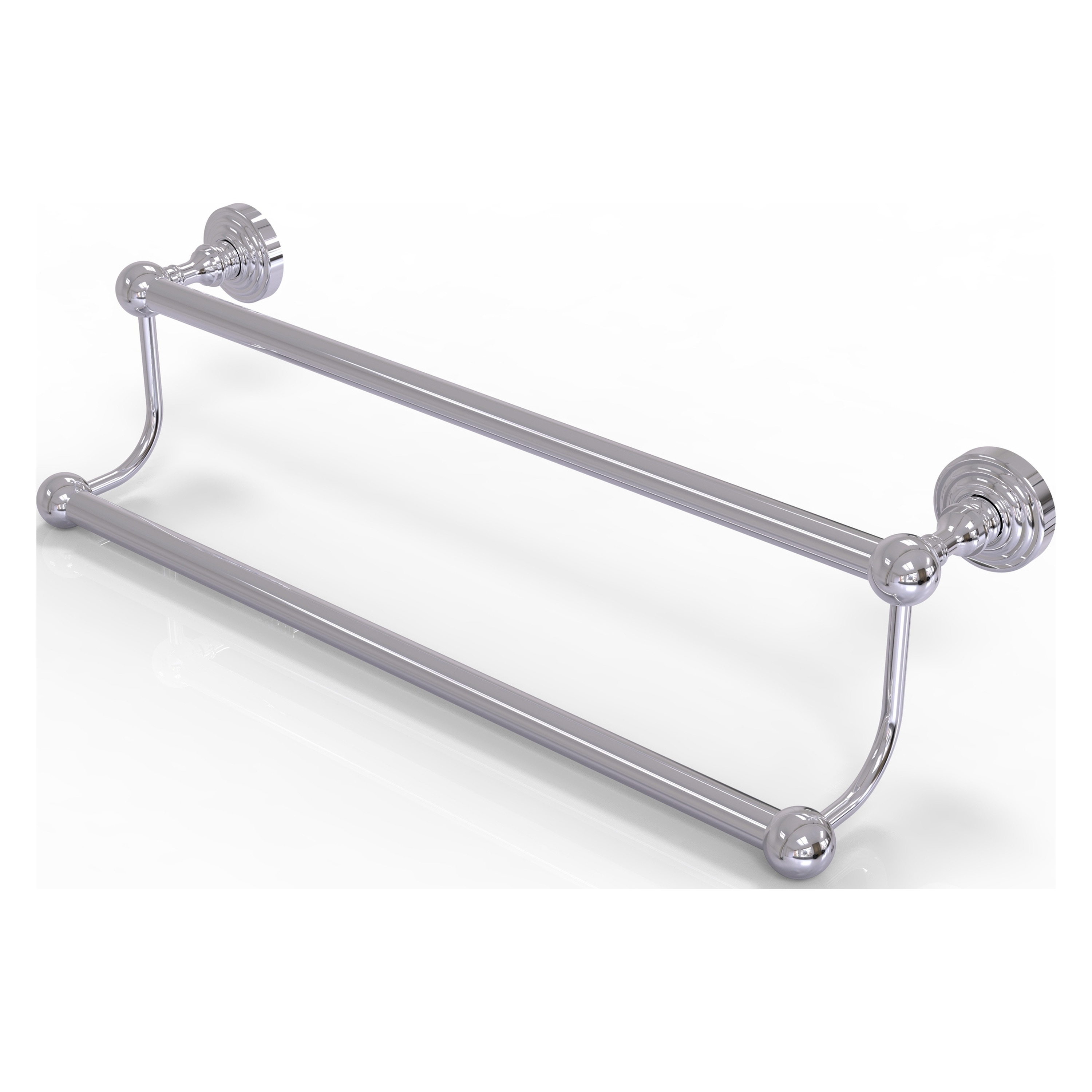 Allied Brass WP-72/36-PC Waverly Place 36-in double Polished Chrome Wall mount Double Towel Bar