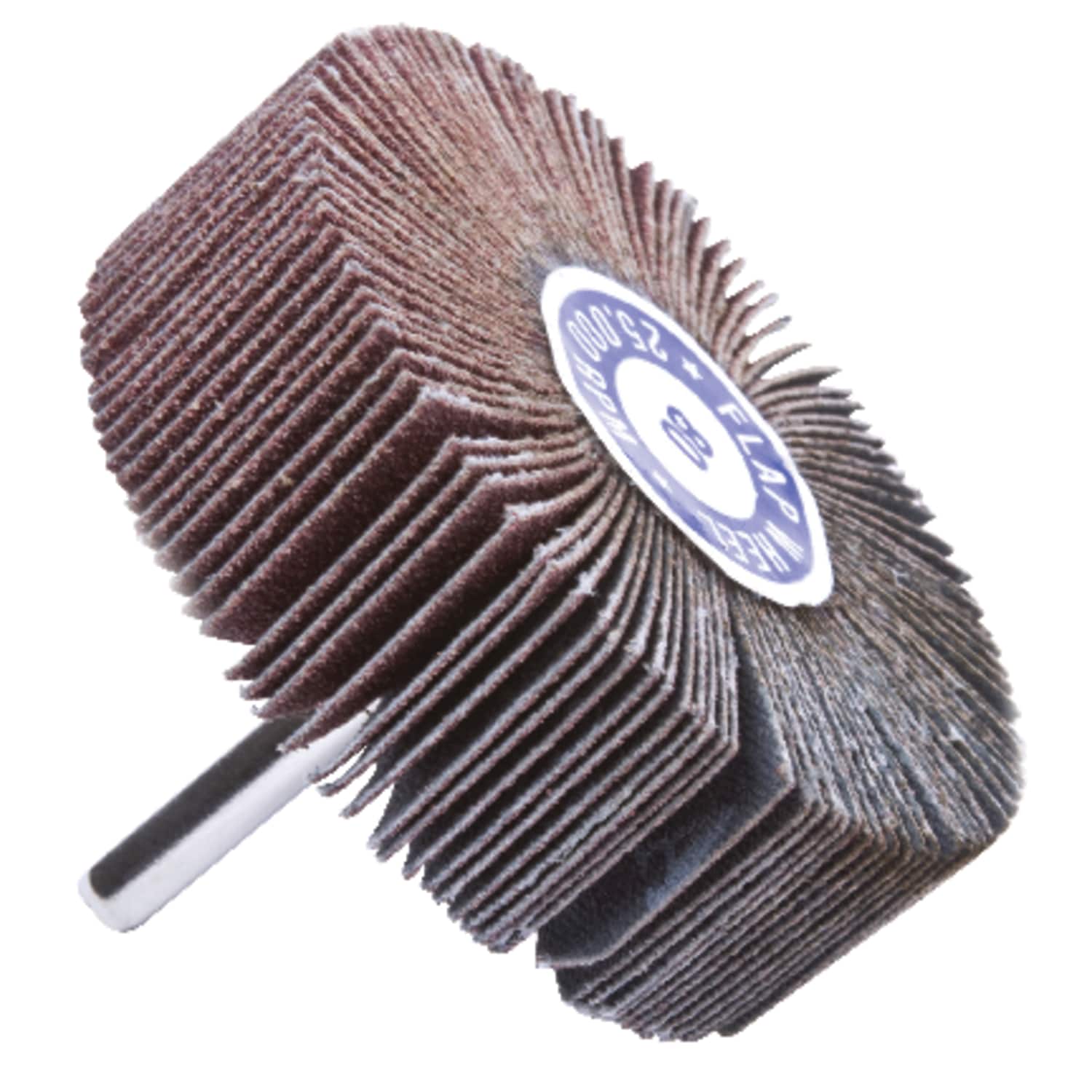 Forney  3 in. D X 1/4 in. Aluminum Oxide Flap Wheel 80 Grit 1 pc