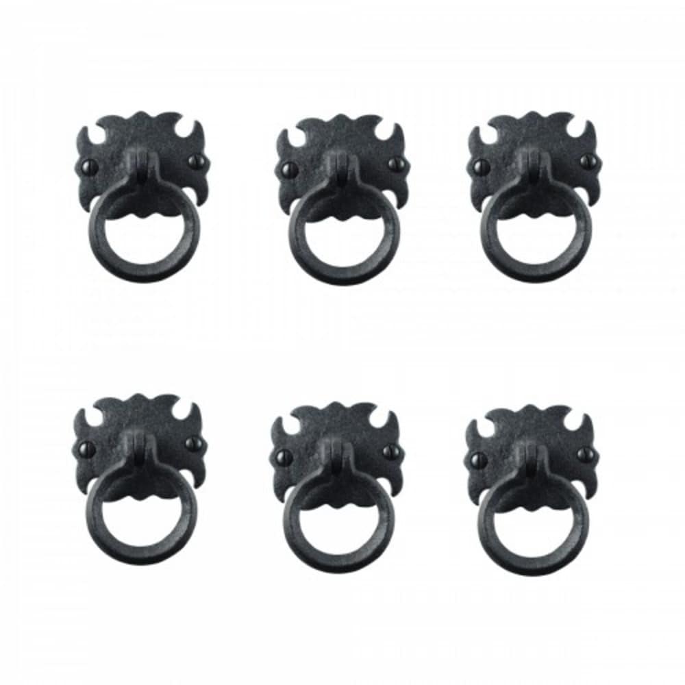 RENOVATORS SUPPLY MANUFACTURING 25858 Category: Cabinet Hardware Accessories 6 -Pack Antique Black Black Cabinet hardware kit