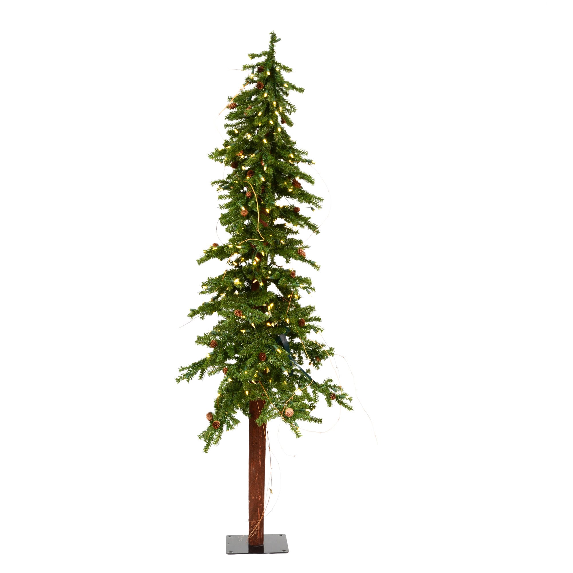 Vickerman A807261LED 6-ft Alpine Pre-lit Artificial Christmas Tree with White LED Lights