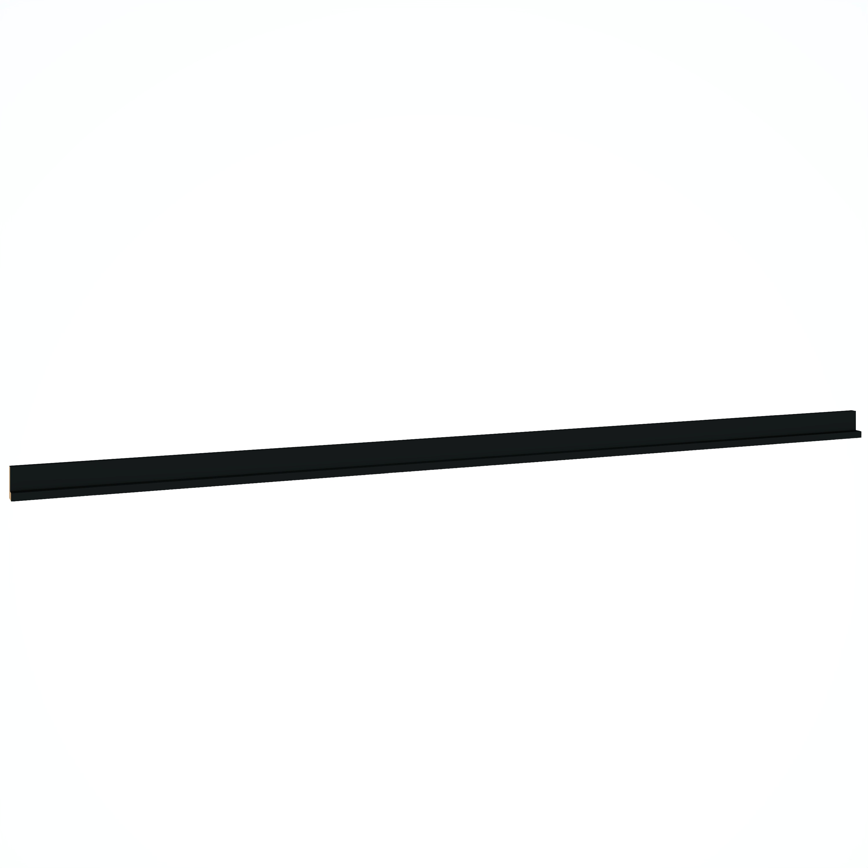 Diamond Express 61I-STRS8 Square Edge Moulding 96-in W x 1.75-in H x 3-in D Black Painted (Cabinet Starter Molding)