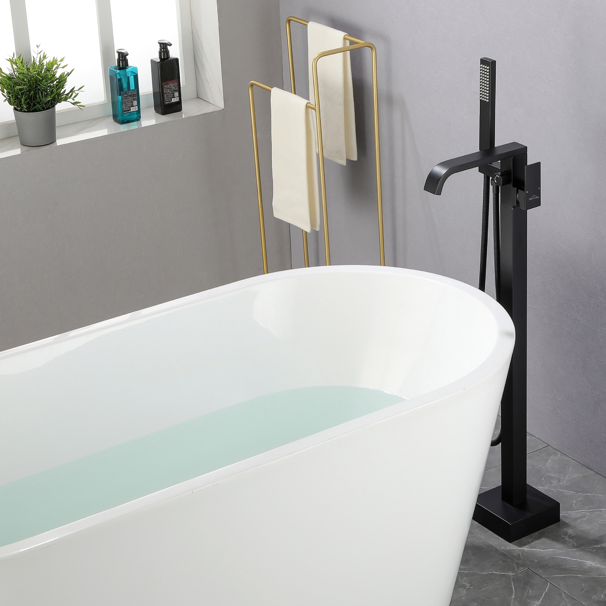 CASAINC TC14-MB Roman-Tub-Faucets - View #2