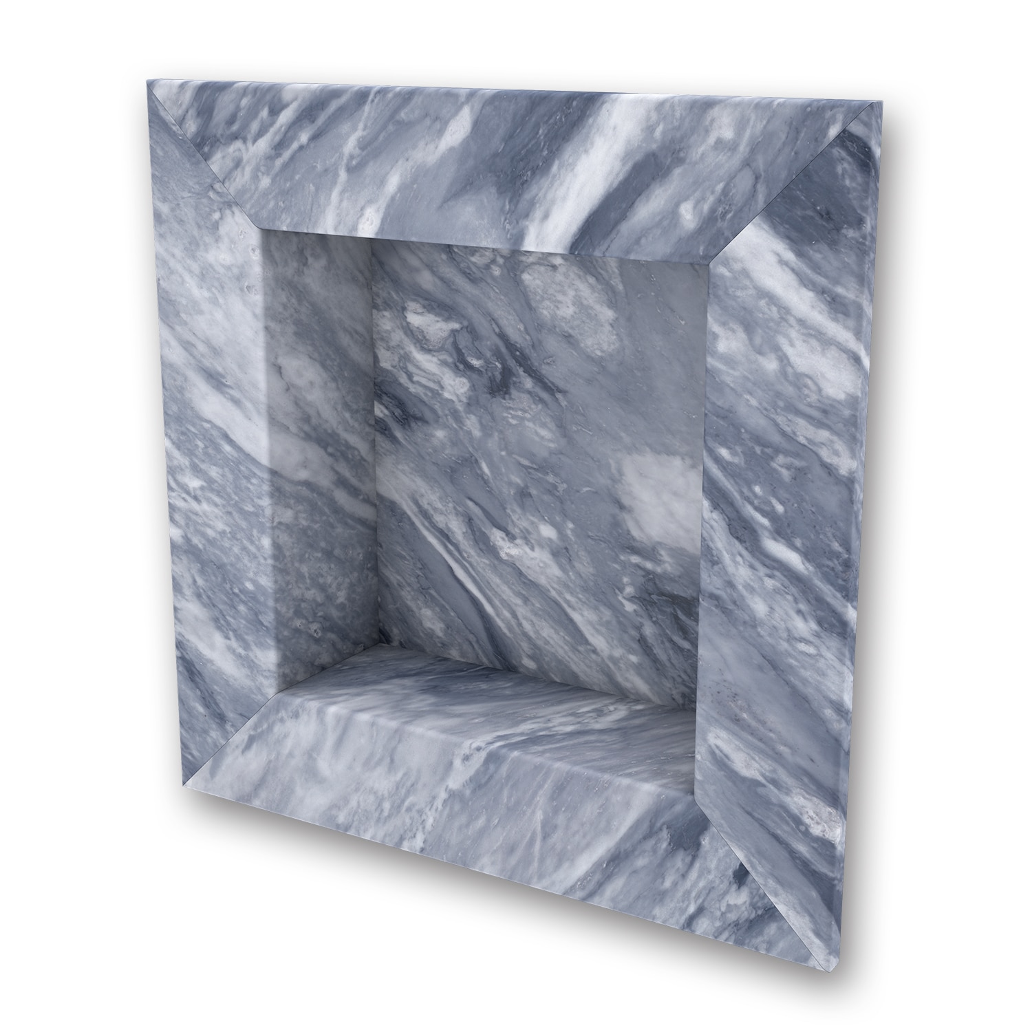 FlexStone FLXRSC1717BM 17 in x 17 in Square Recessed Shampoo Caddy in Beaumont