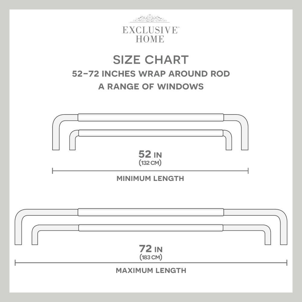 Matte Silver Adjustable Double Curtain Rod, 52"-72"