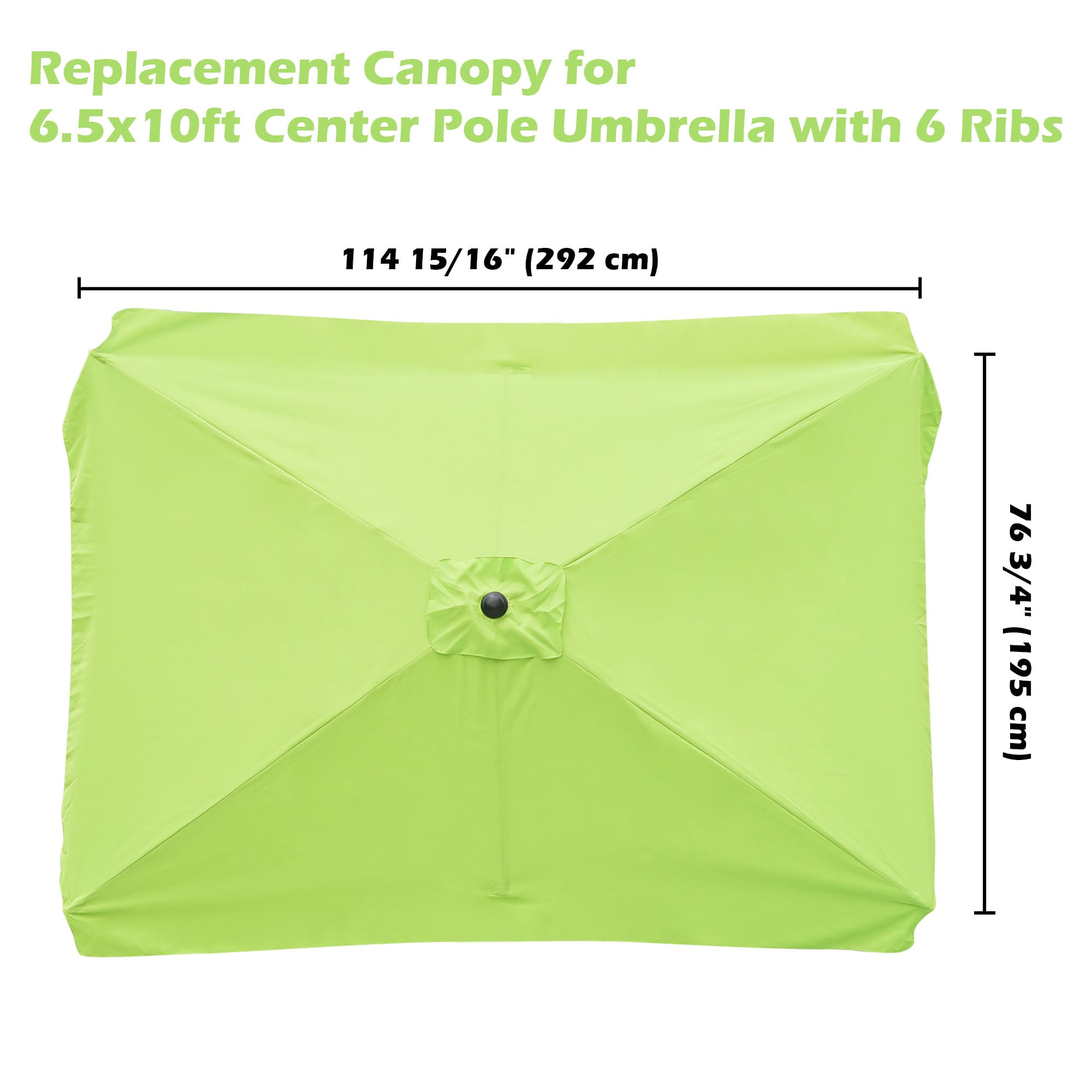 Yescom 07UMC004-2X3-LIME-LO Umbrellas-3 - View #3