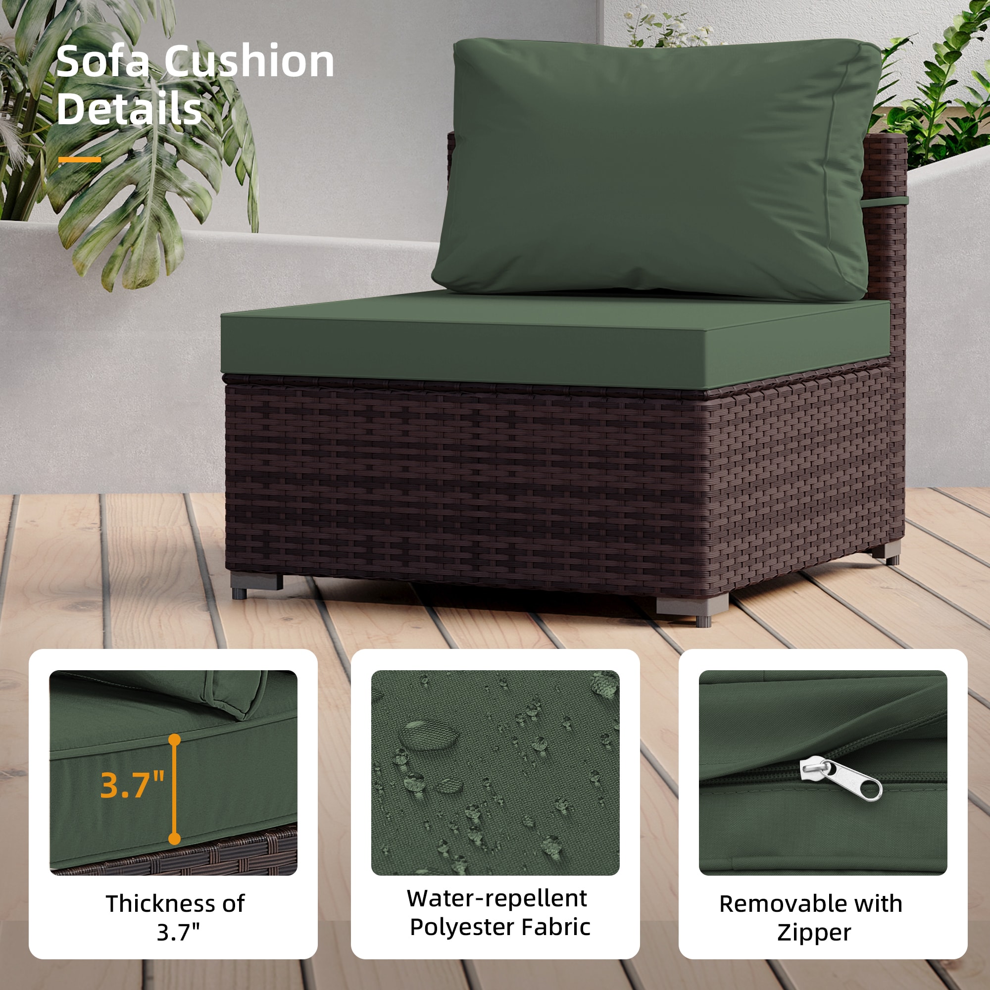 Patio Watcher RT-OD9-B-BEIGE Patio-Conversation-Sets - View #6