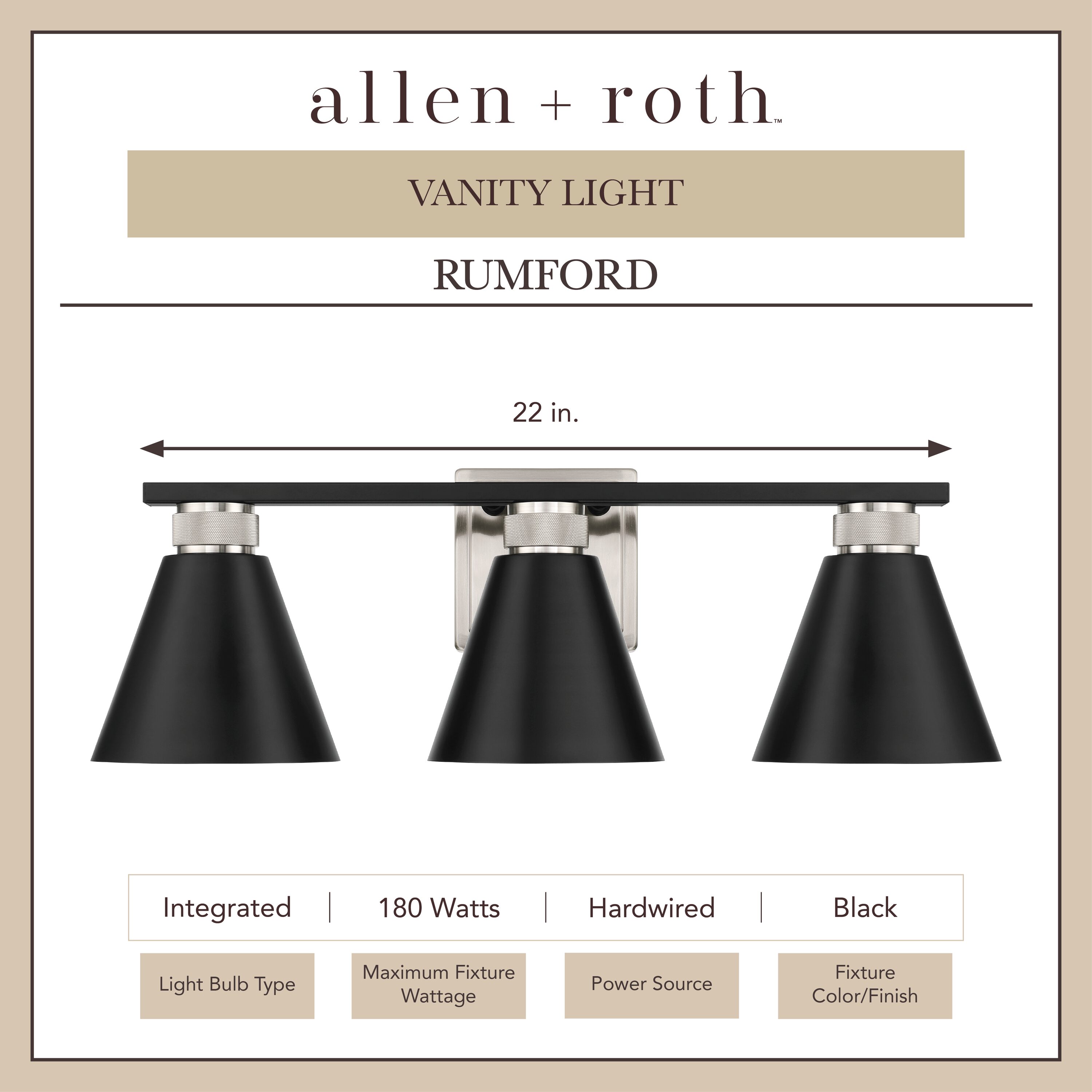 allen + roth VB26-3BK b089995 - View #3
