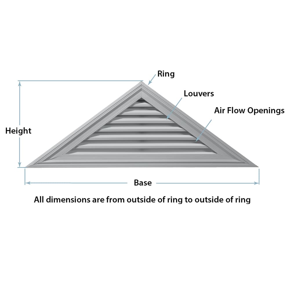 Builders Edge 120140404001 Gable-Vents - View #4