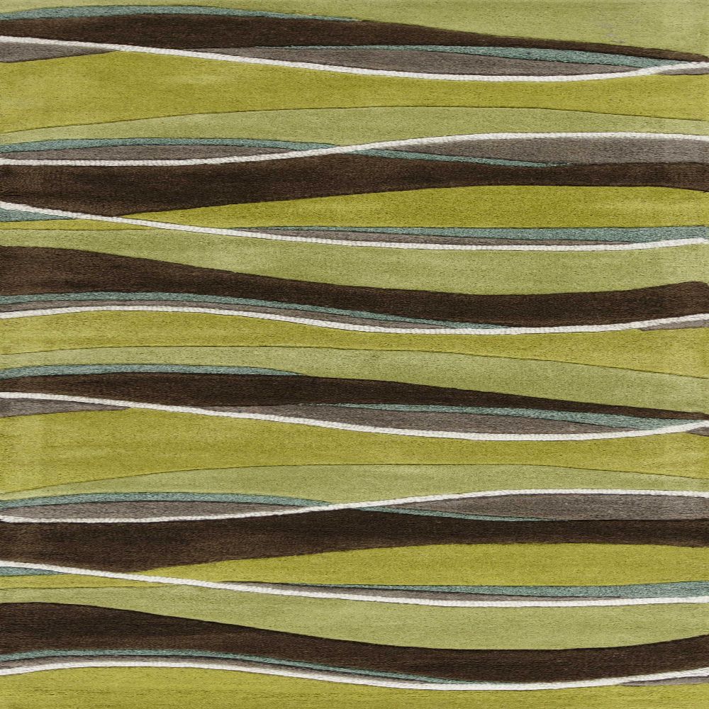 HomeRoots 352301 Bernadette 2 X 7 (ft) Rag Wool Lime Mocha Indoor Distressed/Overdyed Runner Rug