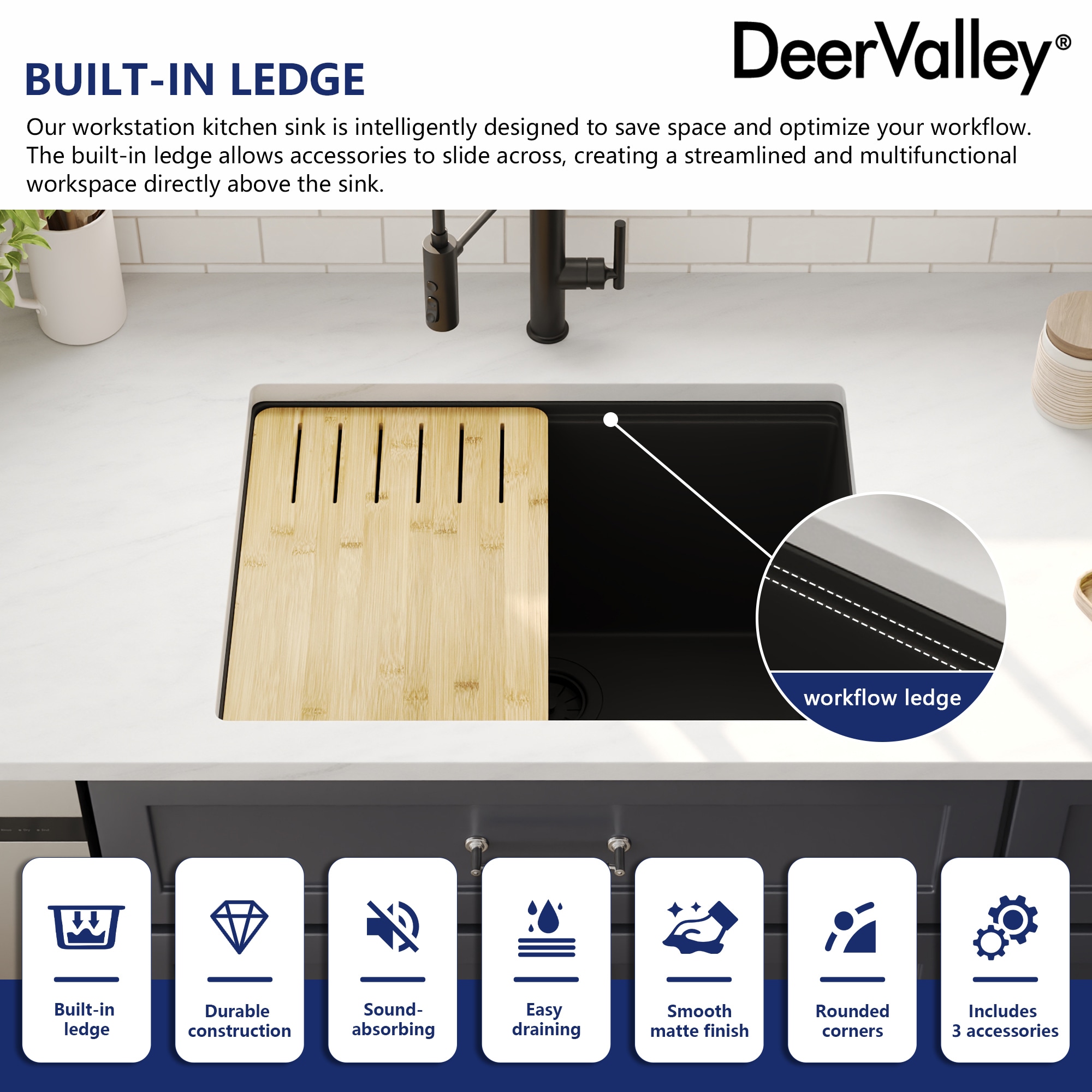 DeerValley DV-1K0172 Kitchen-Sinks - View #4