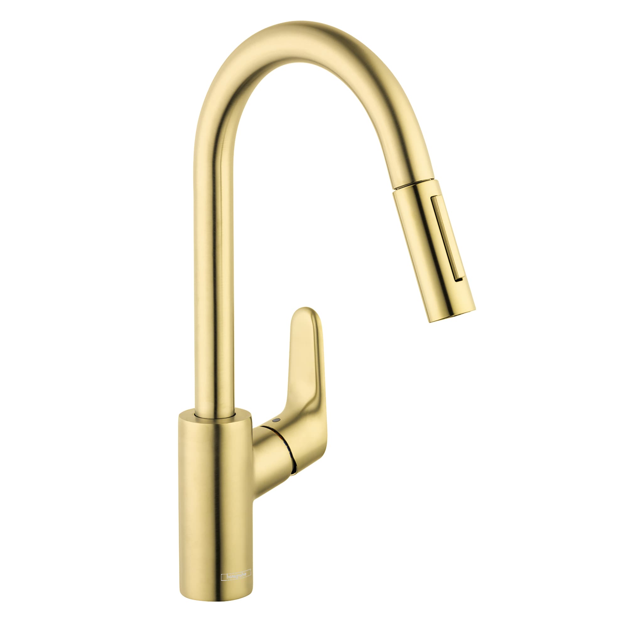 Hansgrohe 04505250 Brushed Gold Optic Single Handle Deck-mount Pull-out Kitchen Faucet with Sprayer