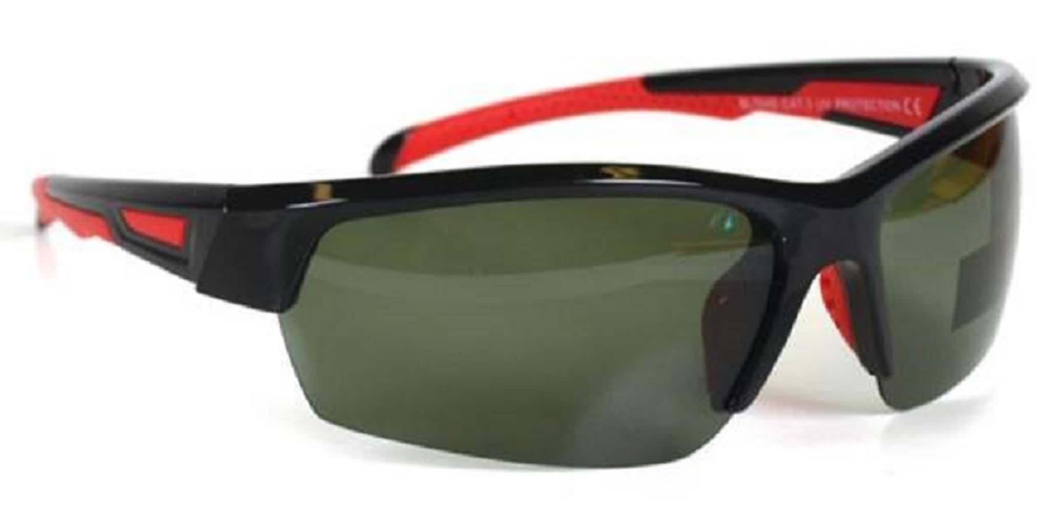 Hillman Men's Polarized Black and Red Plastic Sunglasses | 1HE85940