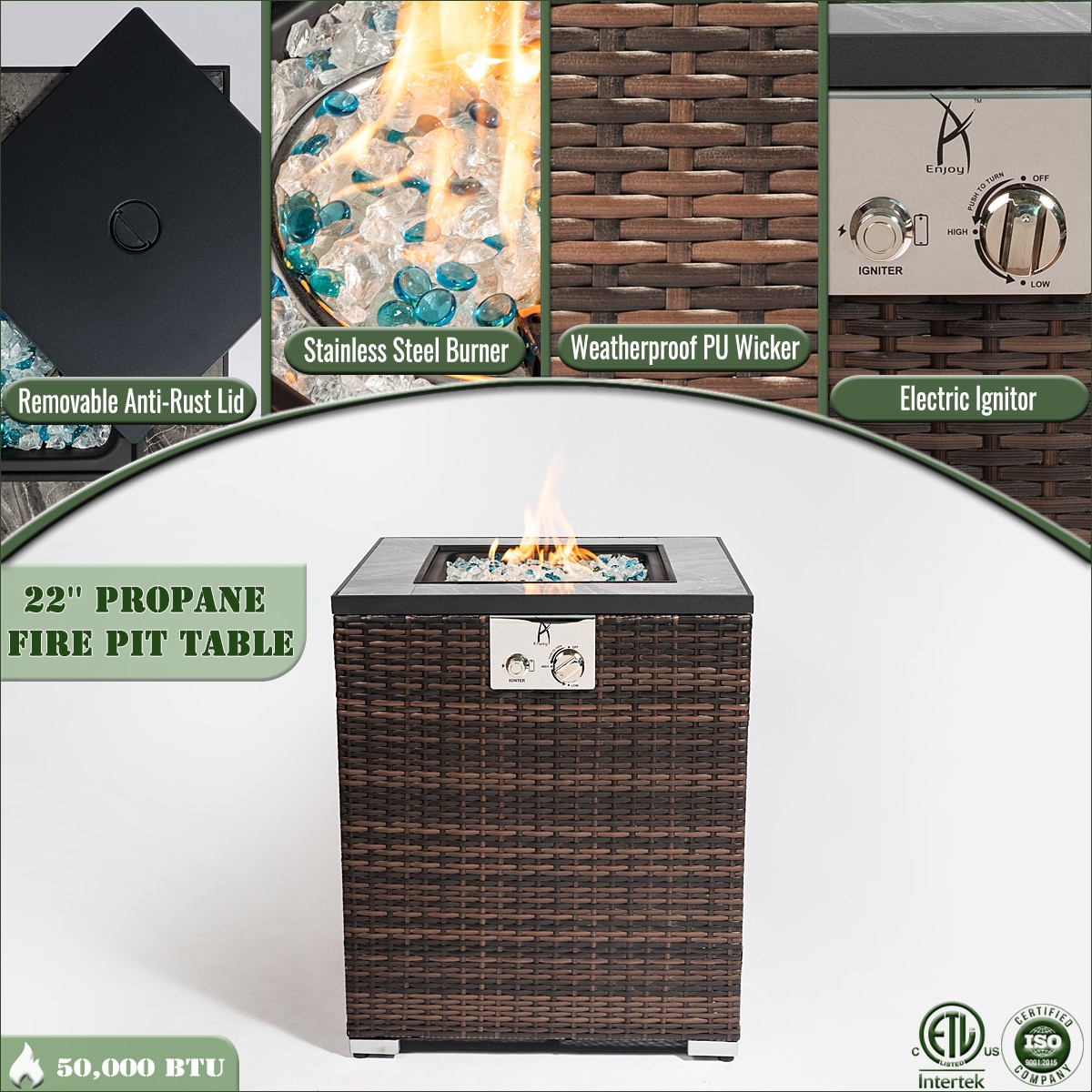 Dexmalle W85343026 Outdoor-Gas-Firepits - View #2