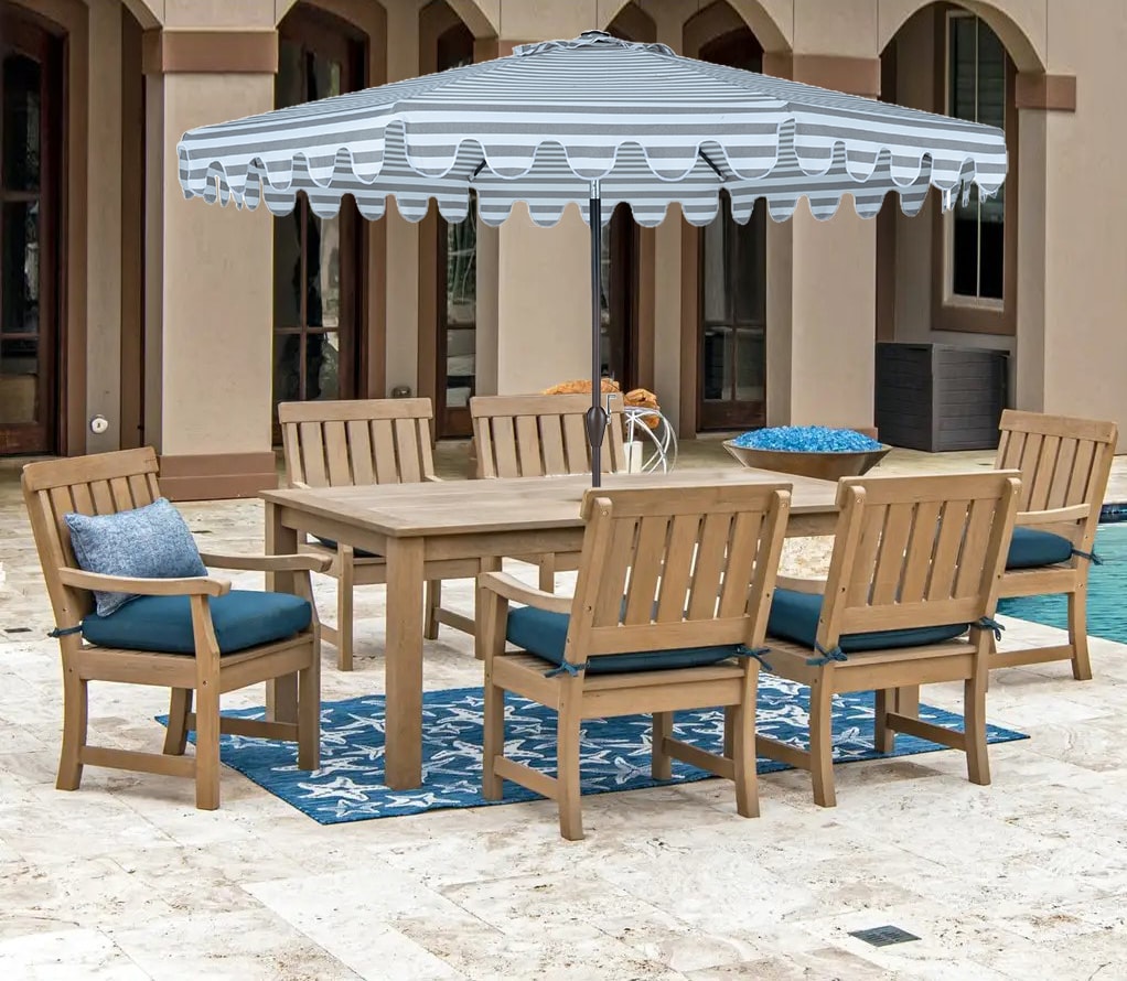 PolyTeak UMBL-11FT-GYW Umbrellas-2 - View #2