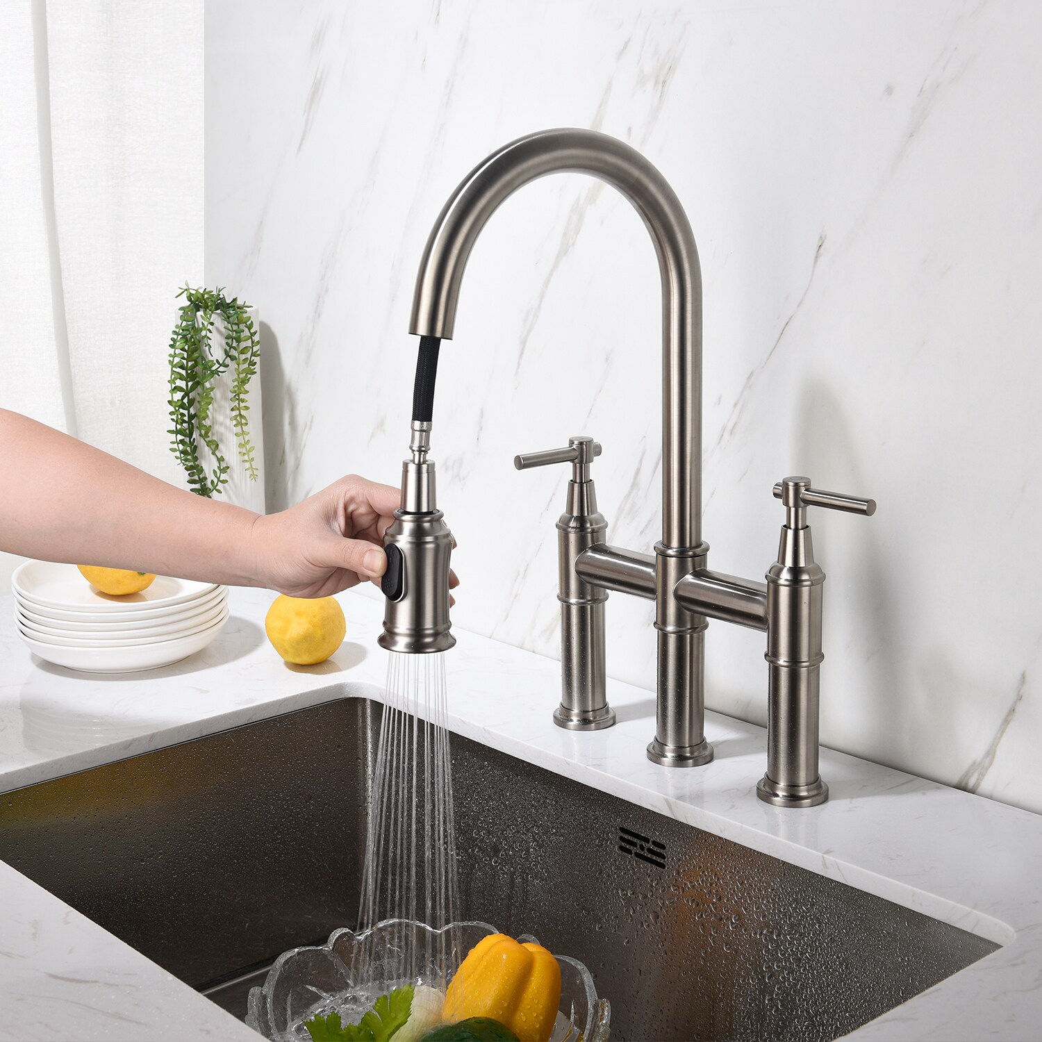 WELLFOR DTG-02KFBG Kitchen-Faucets - View #6