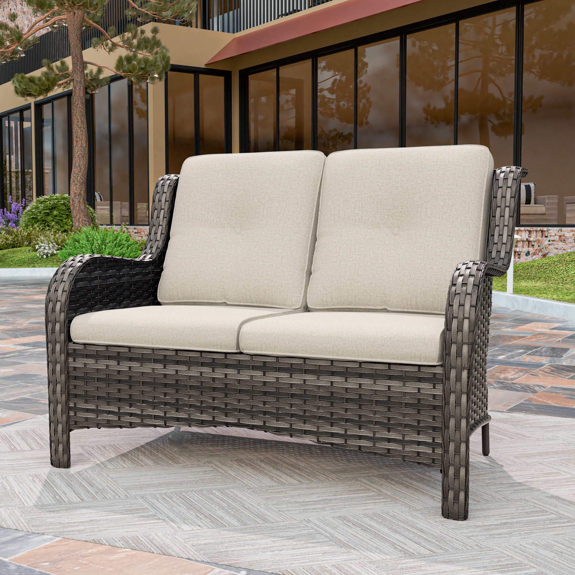 Gardenbee HGL-M79-BGE Patio-Sofas-Daybeds - View #6