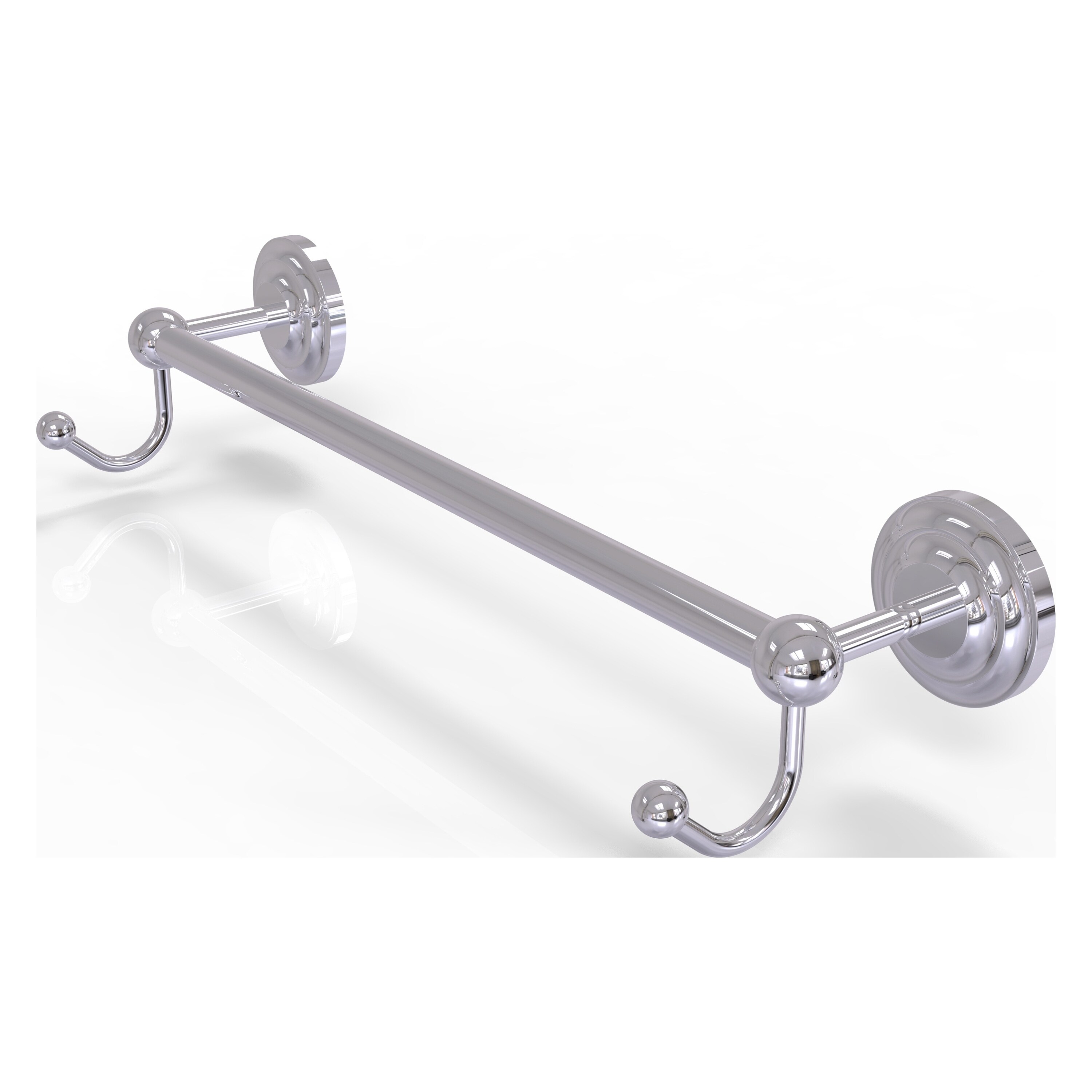 Allied Brass PQN-41-30-HK-PC Prestige Que New 30-in Polished Chrome Wall mount Single Towel Bar