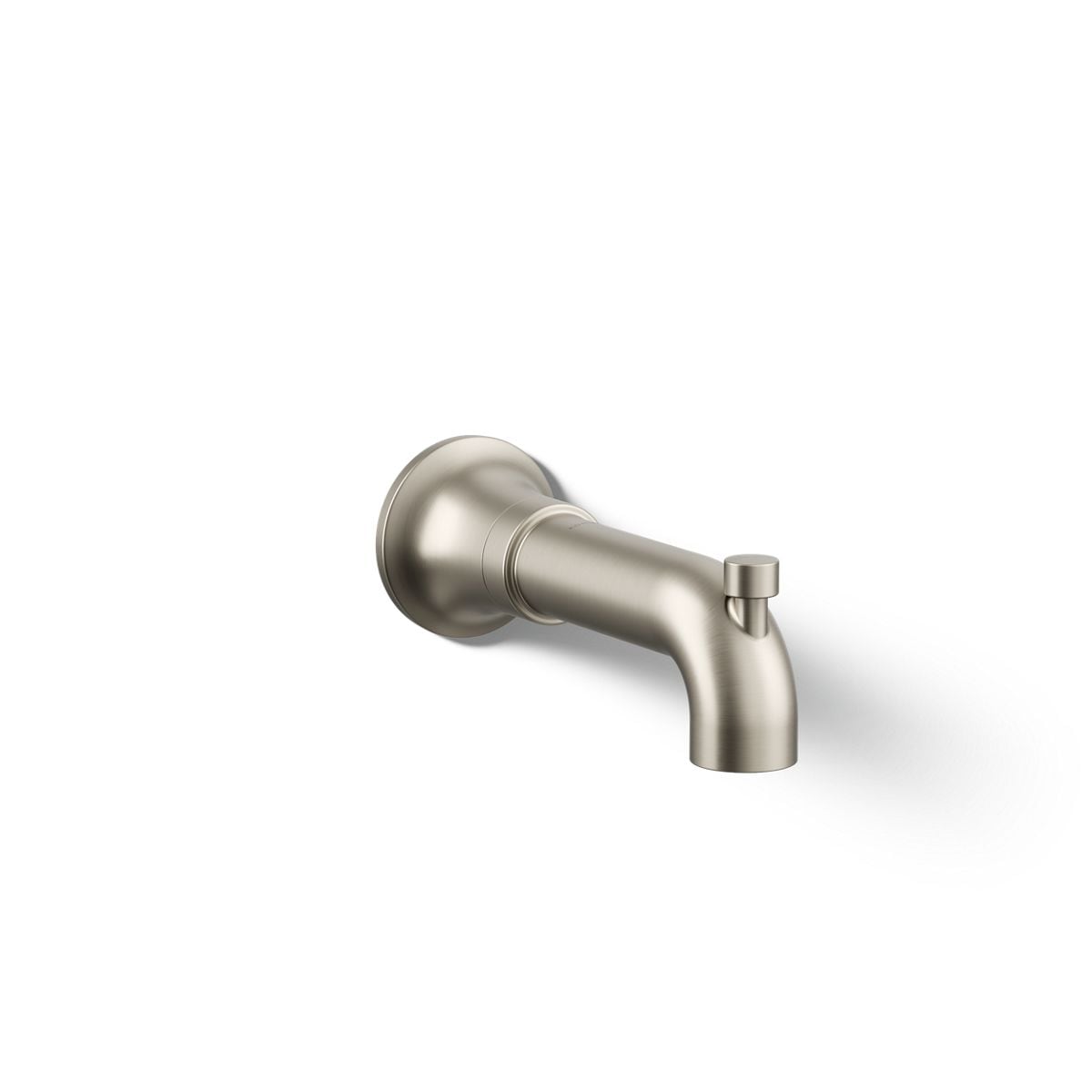 KOHLER Tone Vibrant Brushed Nickel Wall-mount Bathtub Spout With Diverter