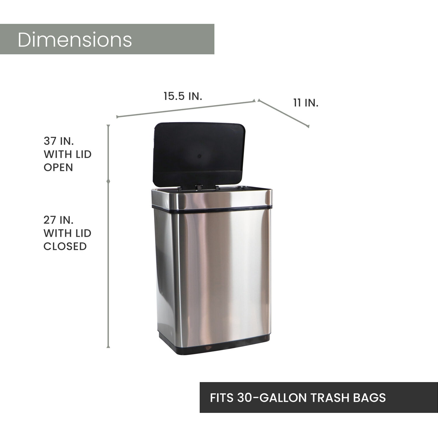30 Gallon Kitchen Garbage Can