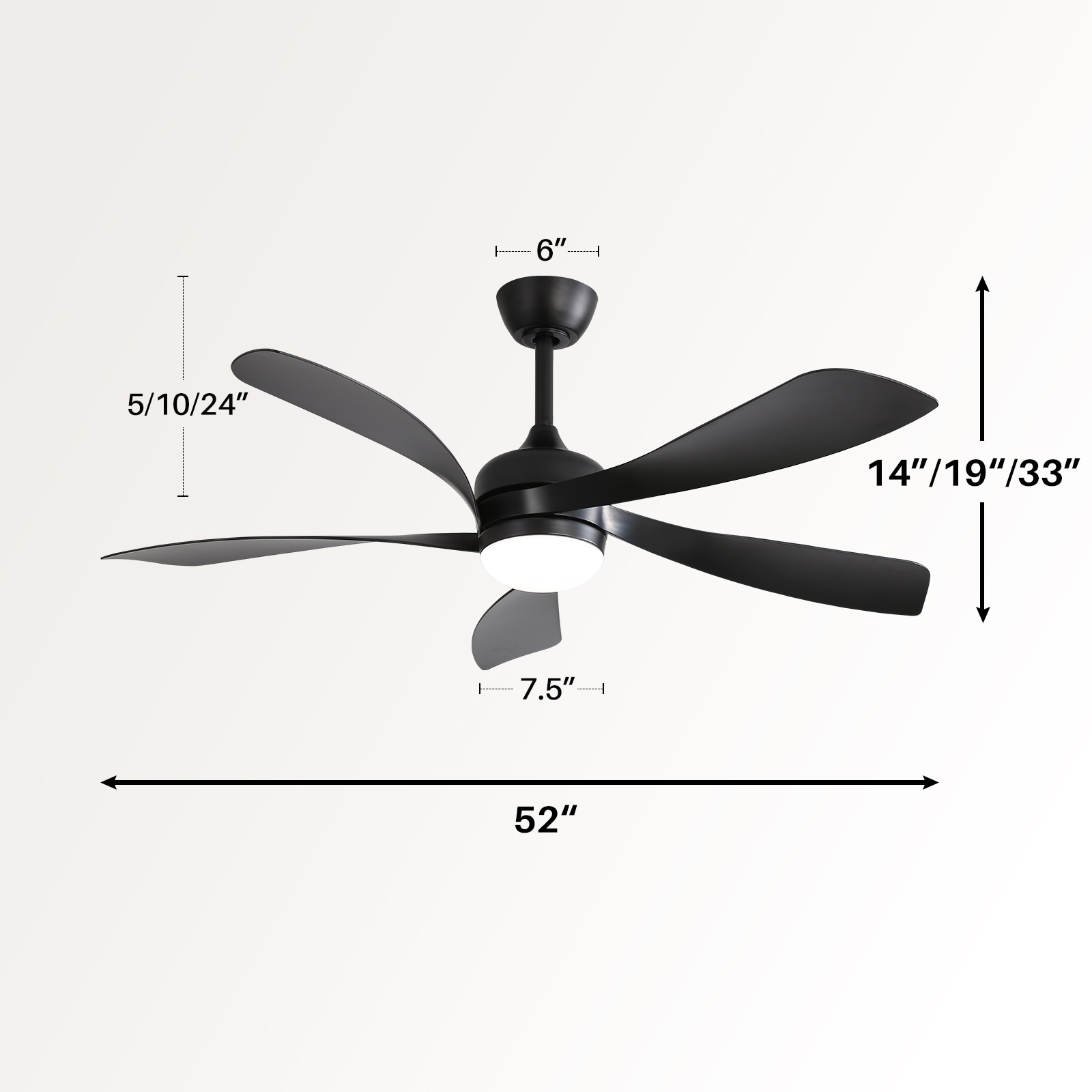 Sofucor L-52K096-BK-ABS-BK60 Ceiling-Fans - View #9