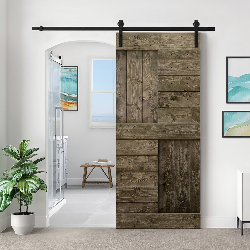 CALHOME SMK-72+DIY-N1-24CT Barn-Doors - View #2