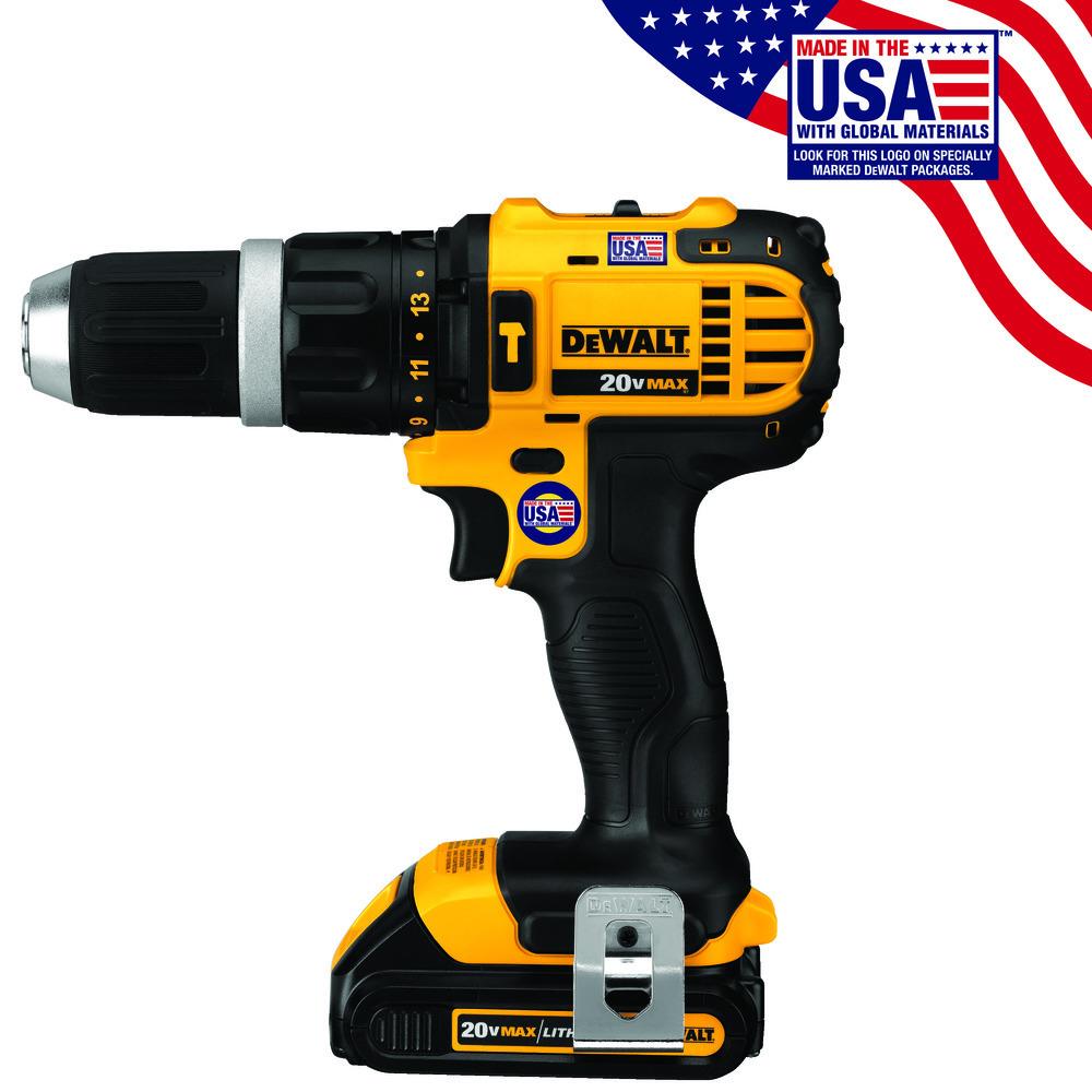 DEWALT 1/2-in 20-volt Variable Speed Cordless Hammer Drill (2-Batteries Included) the Hammer Drills department at Lowes.com