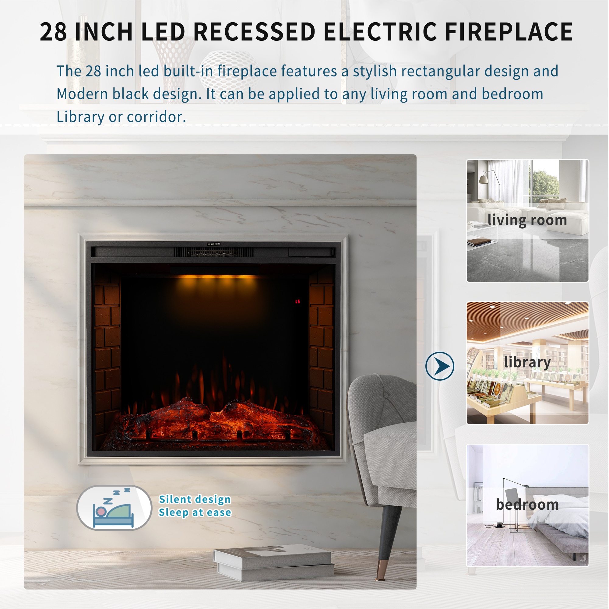 CASAINC TR-83428IN Electric-Fireplaces - View #12