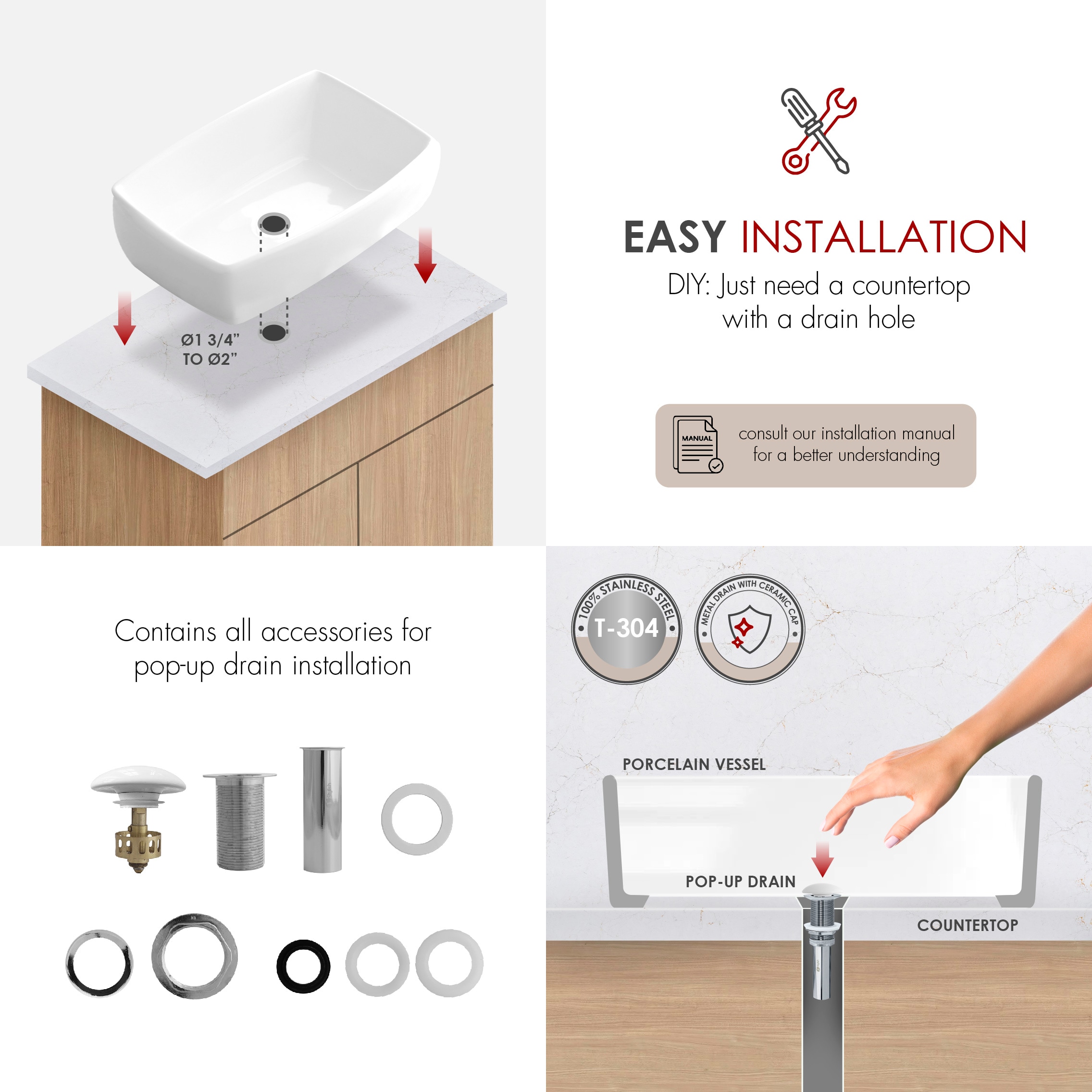 Stylish P-220D Bath-Sink - View #8