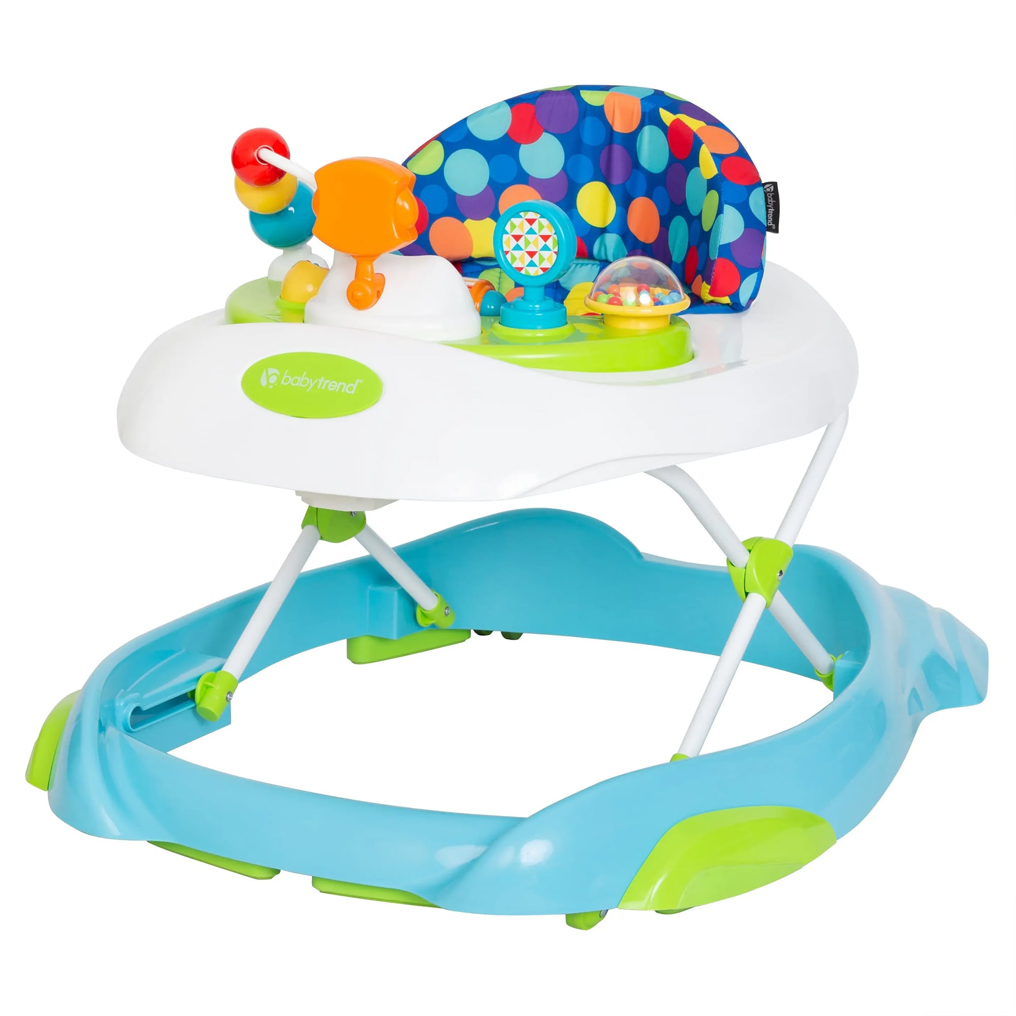 Baby Trend  Orby Activity Walker with Removable Toy Tray Lights and Sounds Aqua