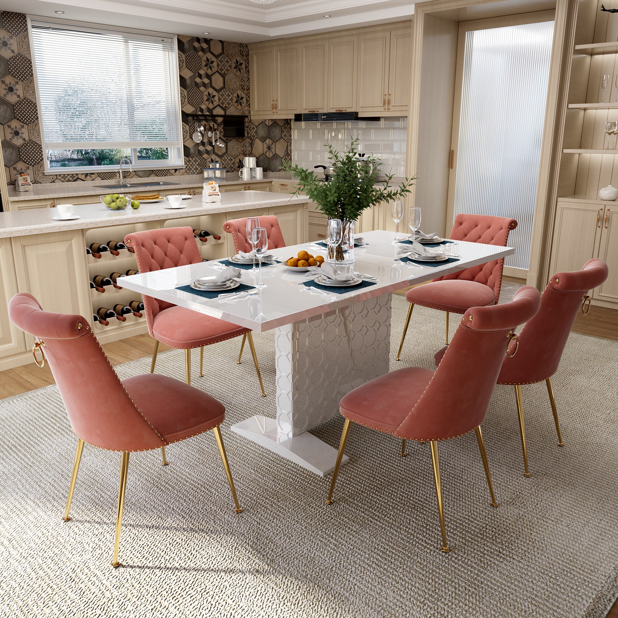 Clihome CL-ST1WH703CBN Dining-Sets - View #4
