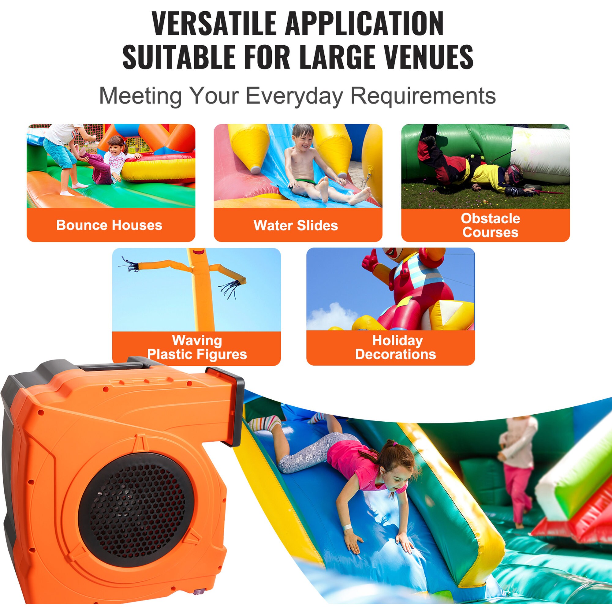 Misopily Inflatable Blower 1500W 2HP or 2.1HP 3100RPM Commercial Air ...