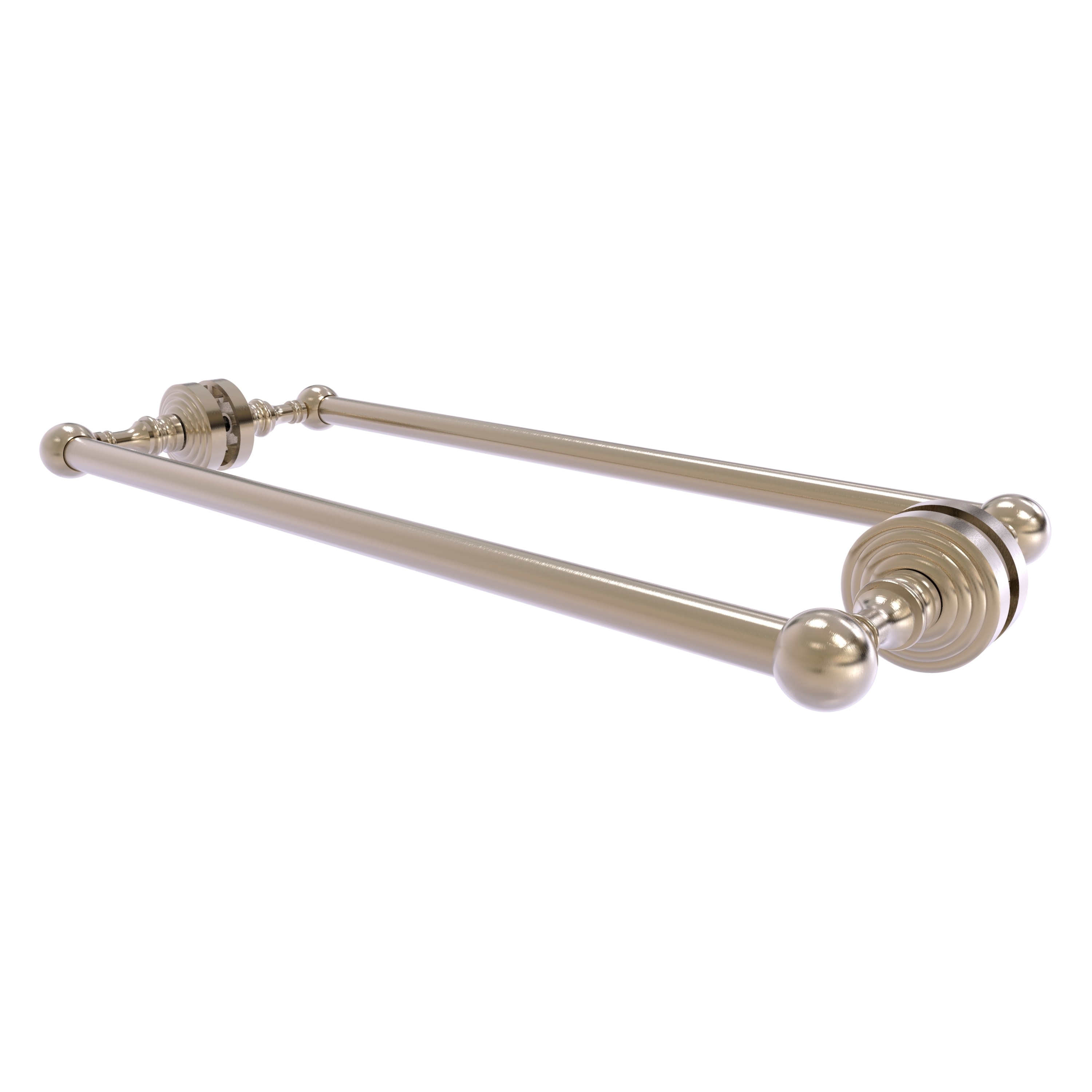 Allied Brass WP-41-BB-18-PEW Waverly Place 18-in double Antique Pewter Wall mount Double Towel Bar
