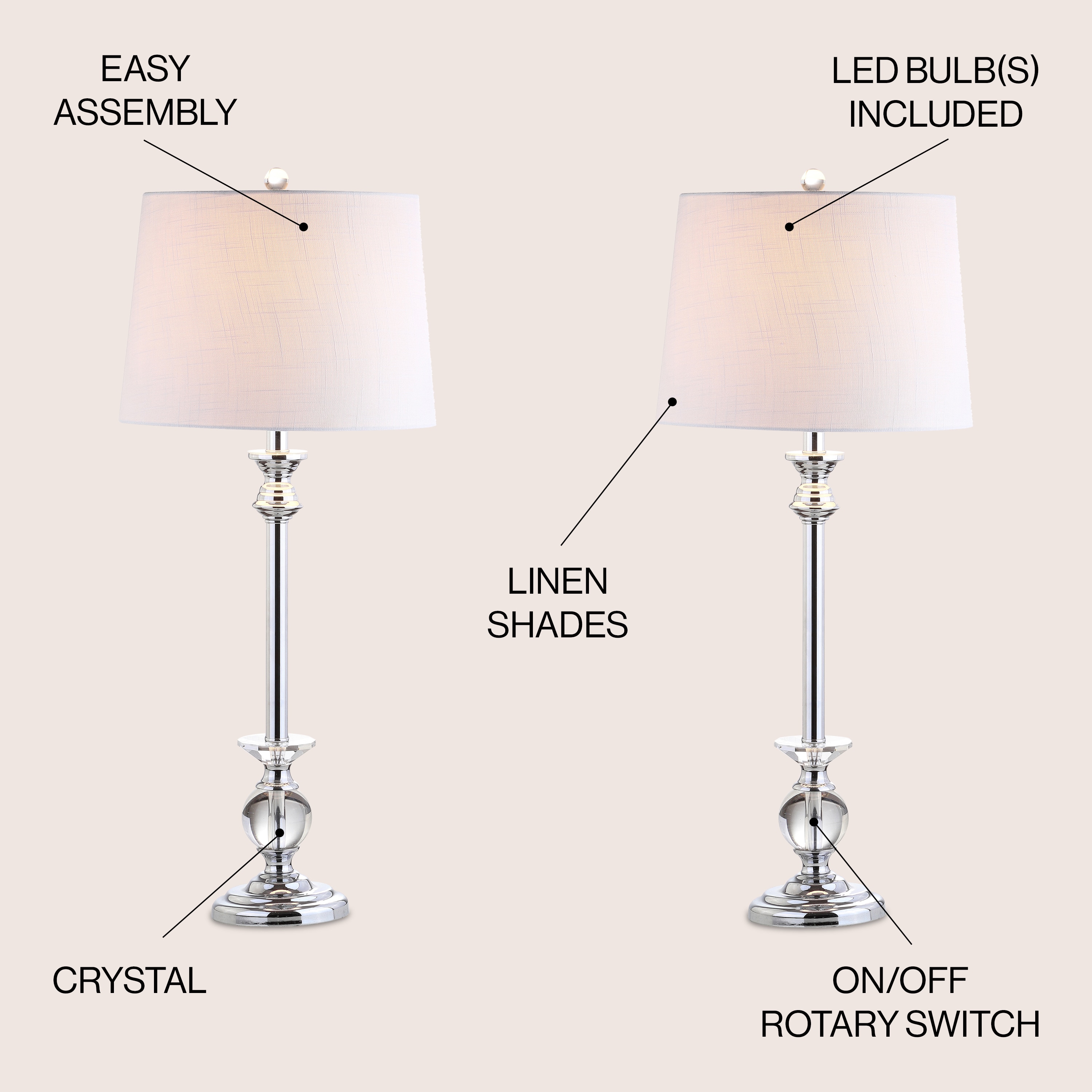 JONATHAN  Y JYL2056A-SET2 Table-Lamps - View #3