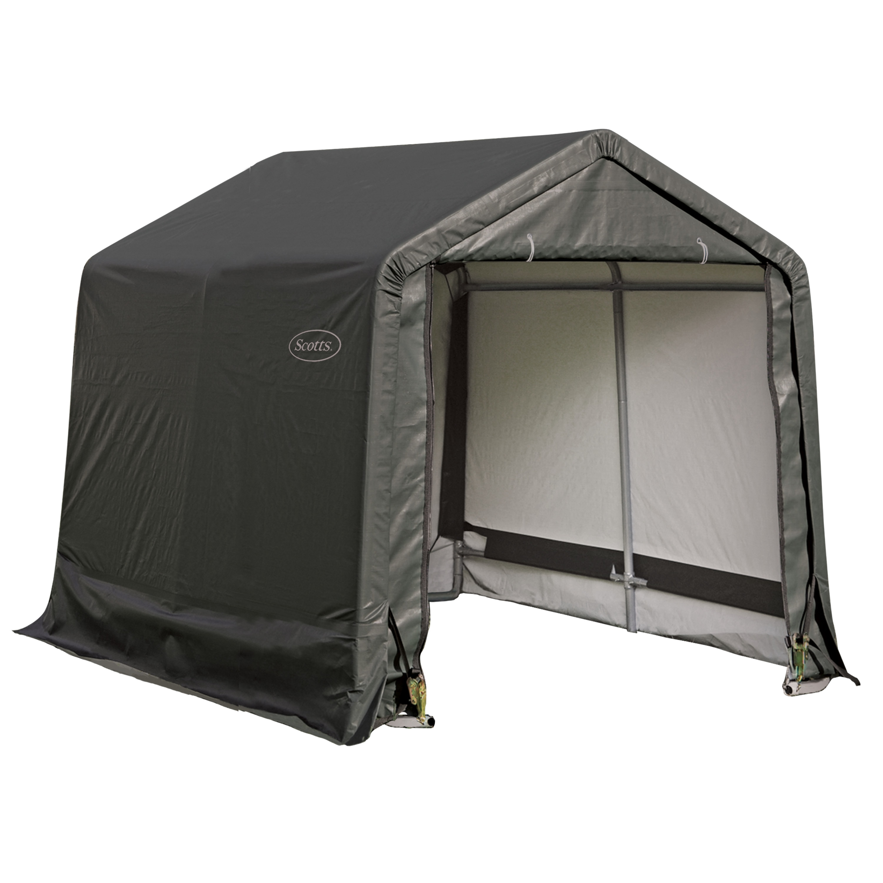Scotts 8' x 8' Green All-Season Outdoor Storage Shed