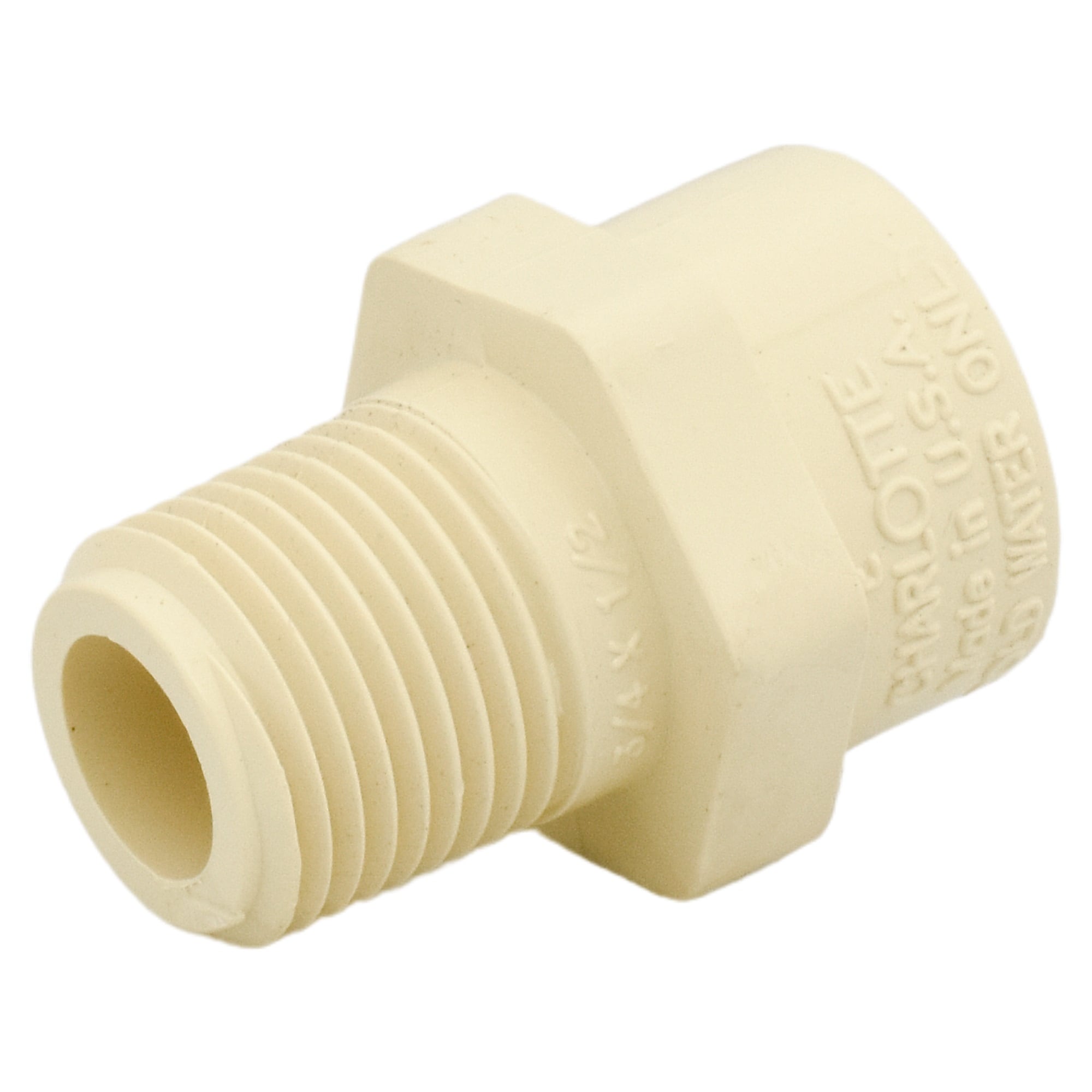 Charlotte Pipe 3/4-in Socket x 1/2-in CPVC Male Adapter | CTS 02110 0600 -  CTS 02110  0600