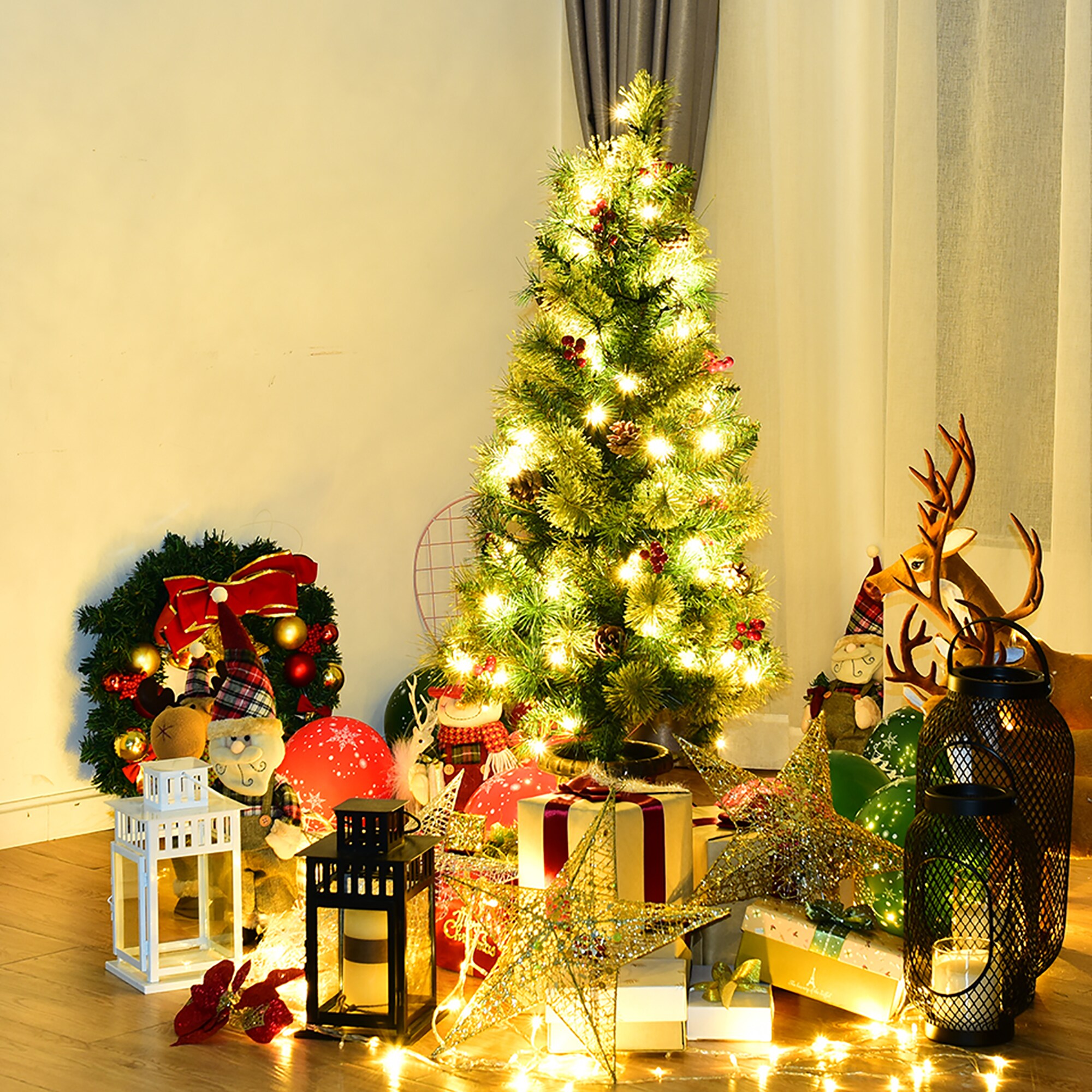 Goplus LWS00812 Artificial-Christmas-Trees - View #9