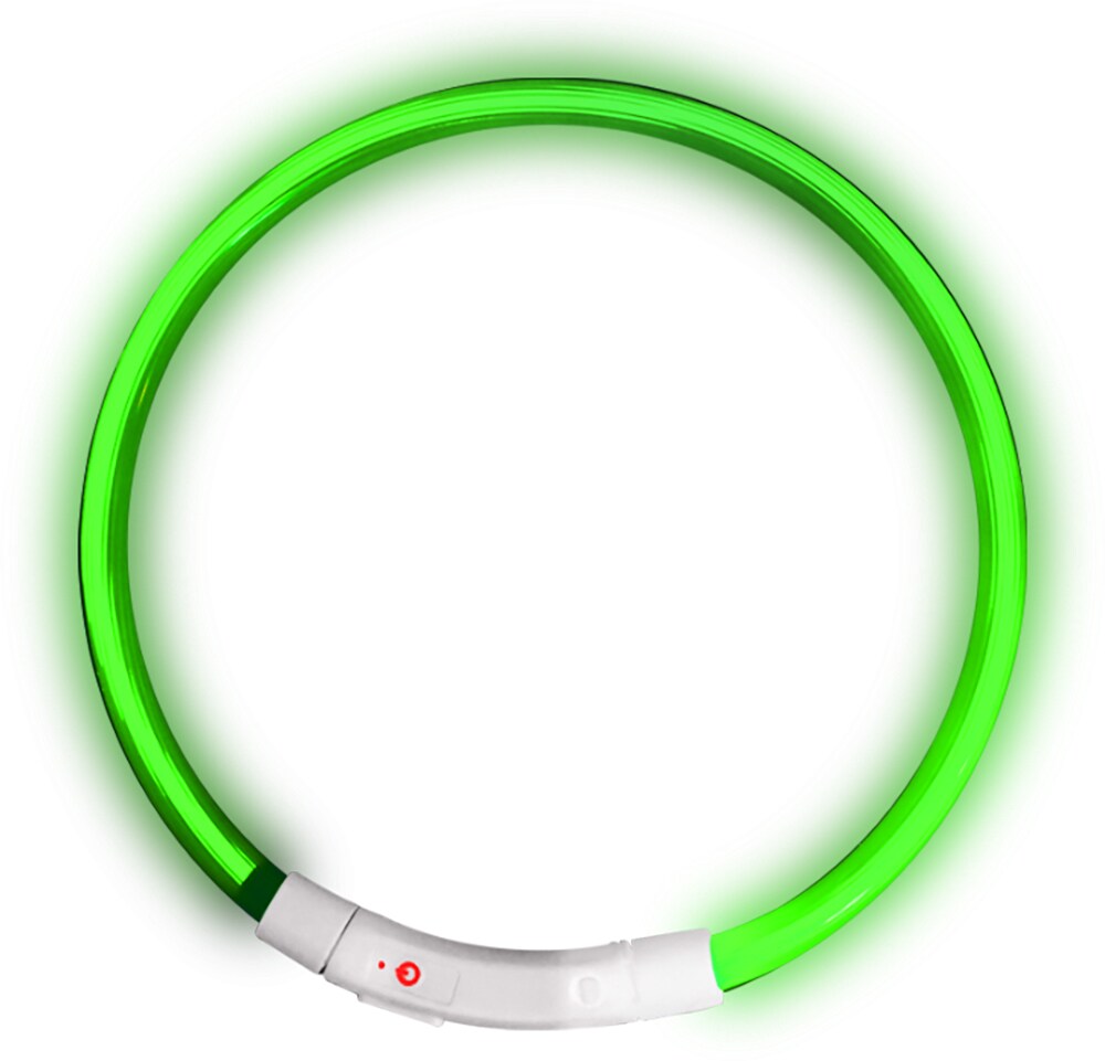 One Power OLP001-SG Green Lighted Dog Collar, Medium