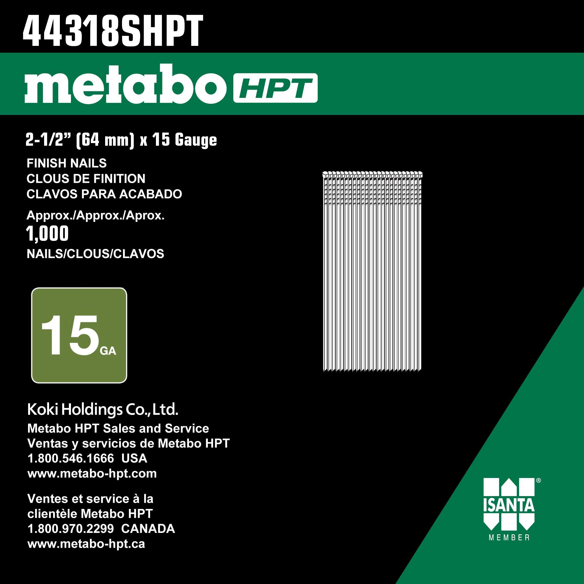 Metabo HPT 44318SHPT Brads-And-Finish-Nails - View #3