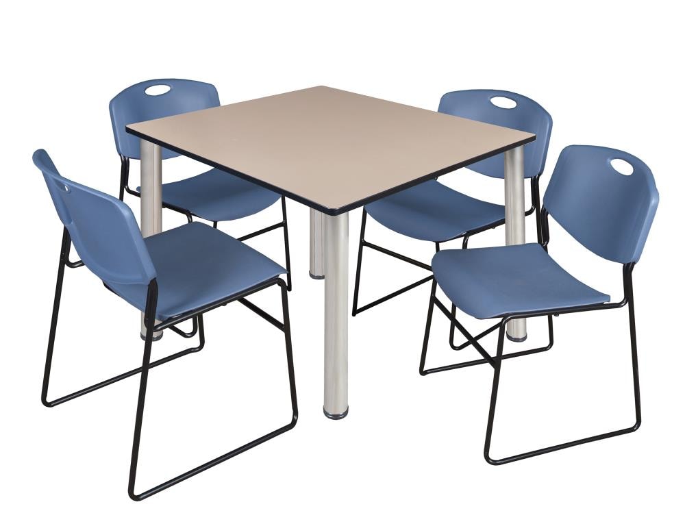 Regency TB4848BEBPCM44BE Breakroom Off-white 4-Person Training Table (48-in W x 29-in H)