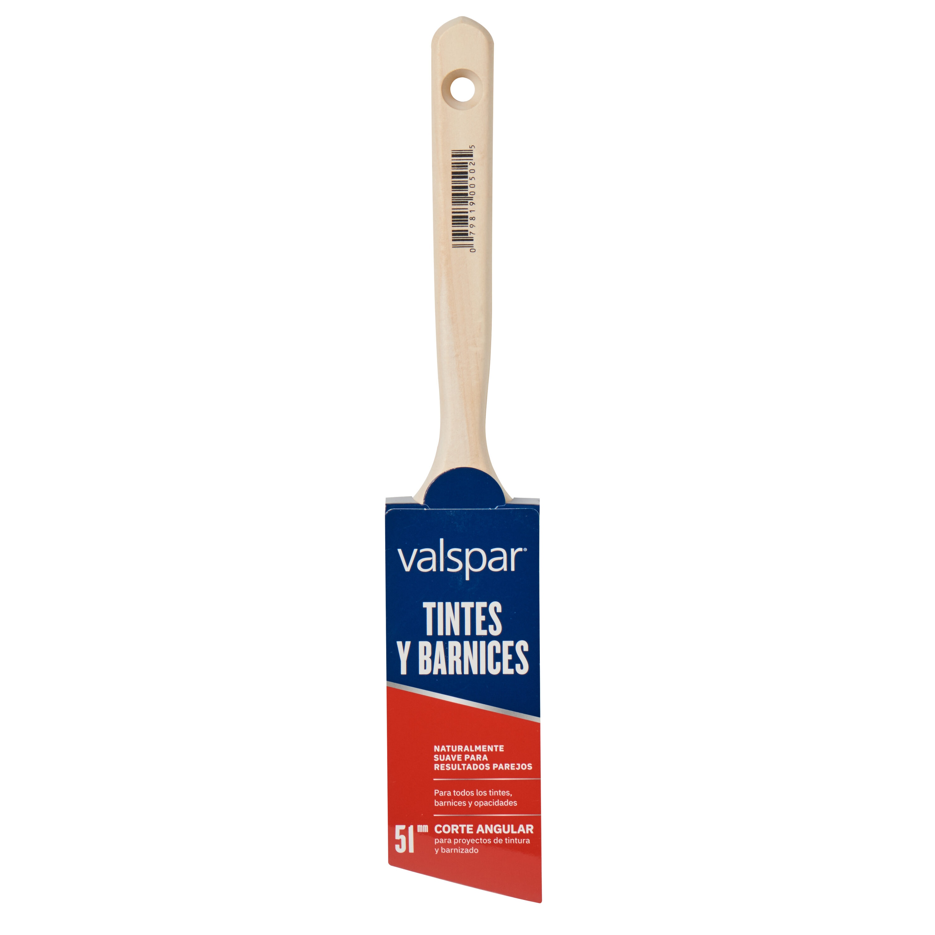 Valspar Natural Bristle- Polyester Blend Angle 2-in Paint Brush