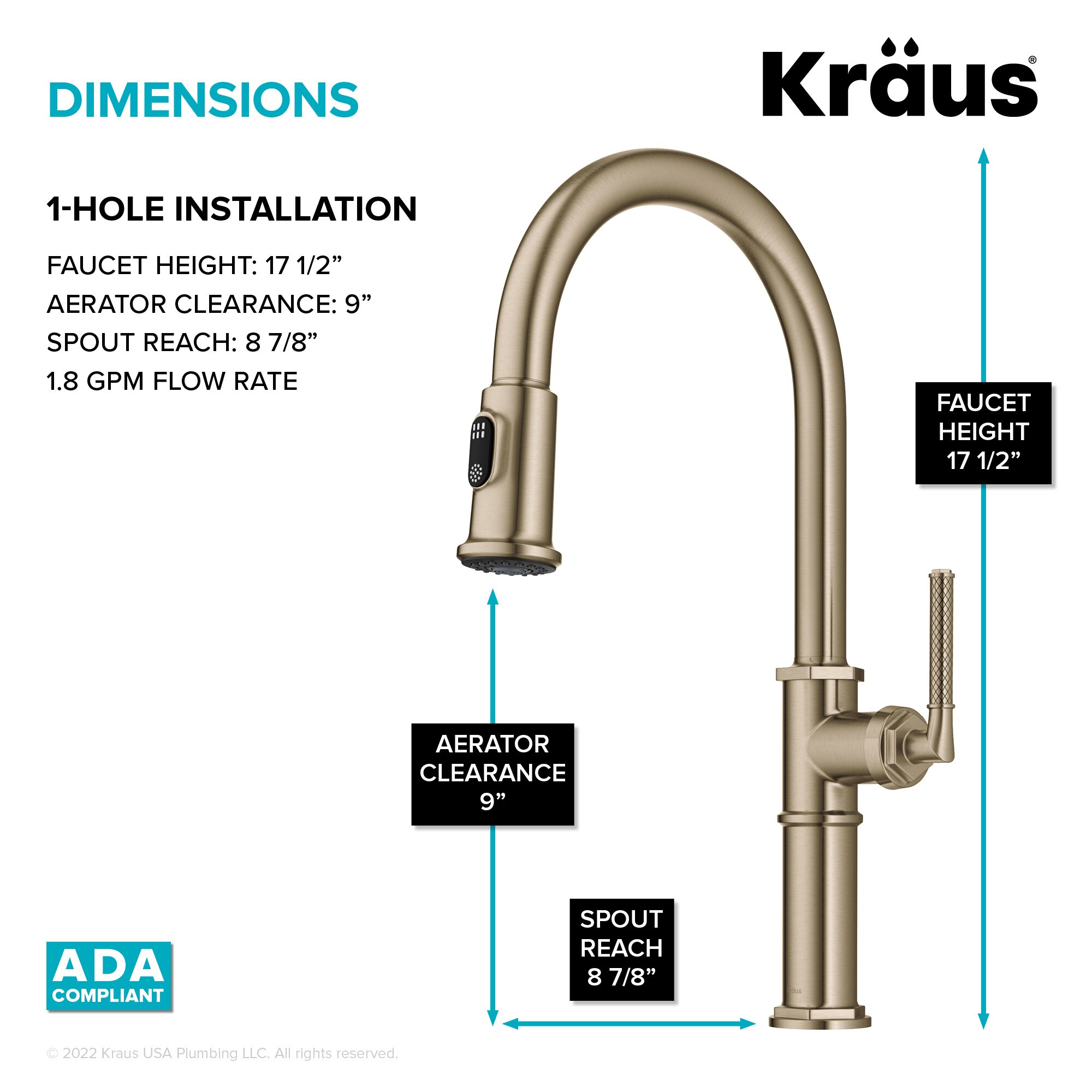Kraus KPF-4100BG Kitchen-Faucets - View #4