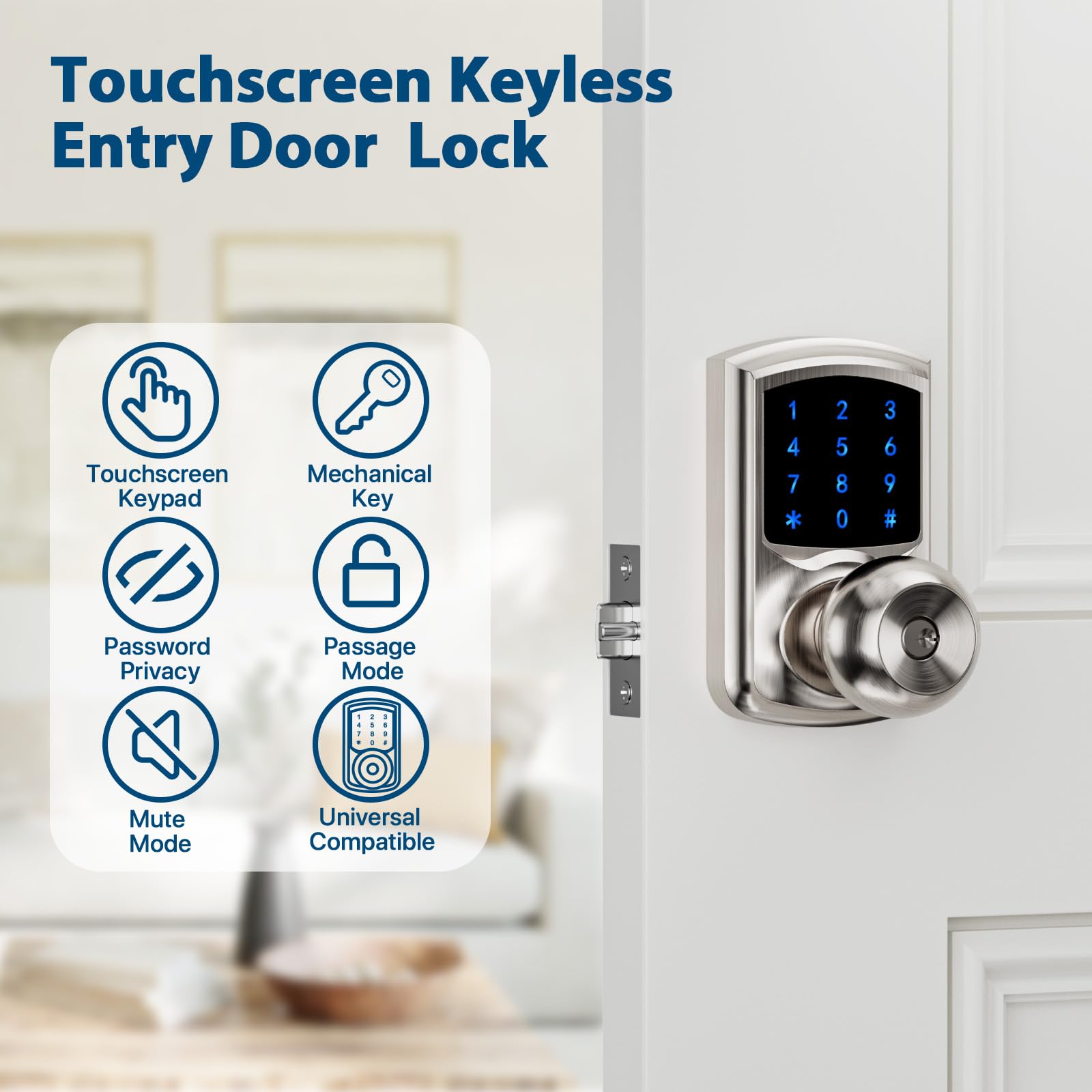 LAIFUCAM LLA0803A411 Electronic-Door-Locks - View #2