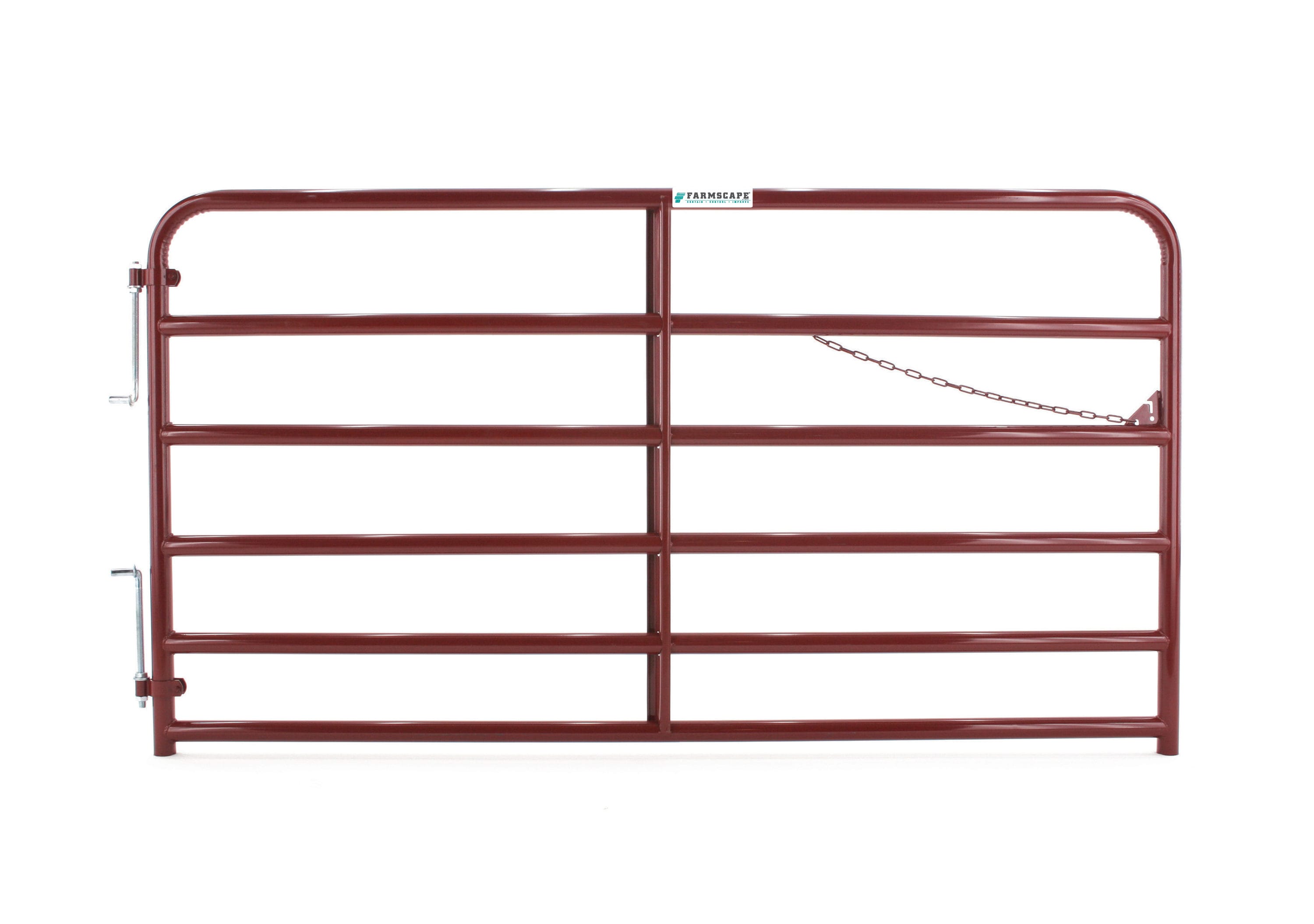 Tarter 2RG8 4-ft H x 8-ft W Red e-coat Steel Farm Round Fence gate